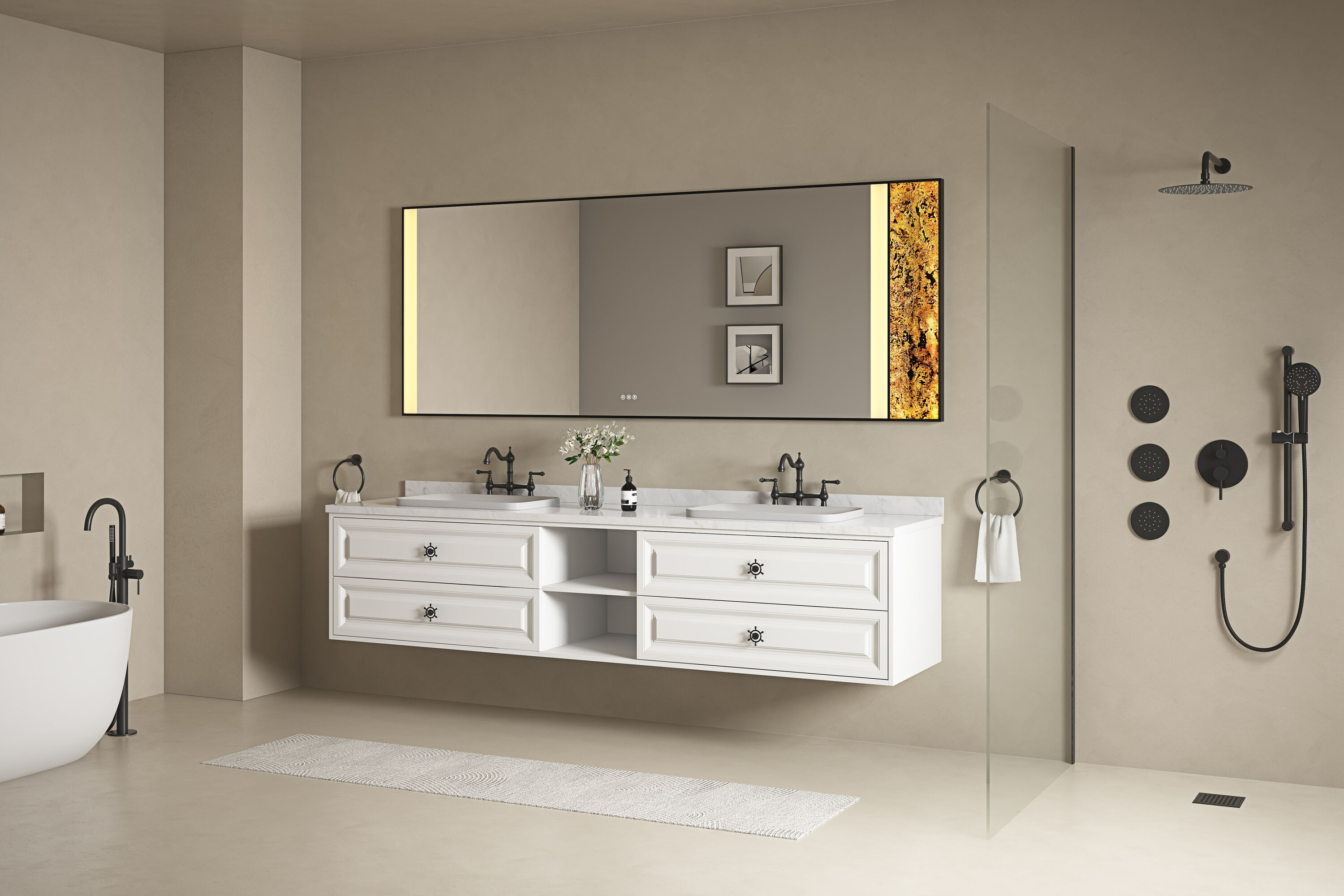 Vacolite KP39636-MB-TK Framed-Bath-Mirrors - View #7