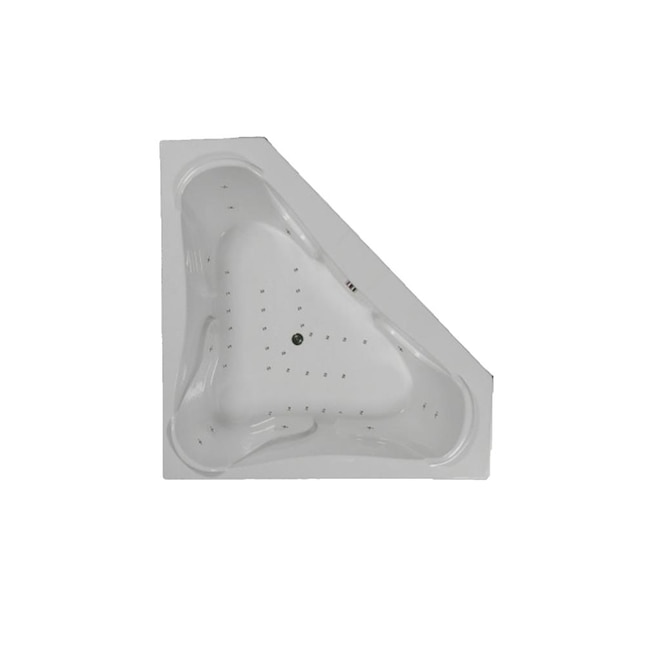 72 in. Corner Drop-in Air Bathtub in White 72 in. Corner Drop-in Air Bathtub in White
