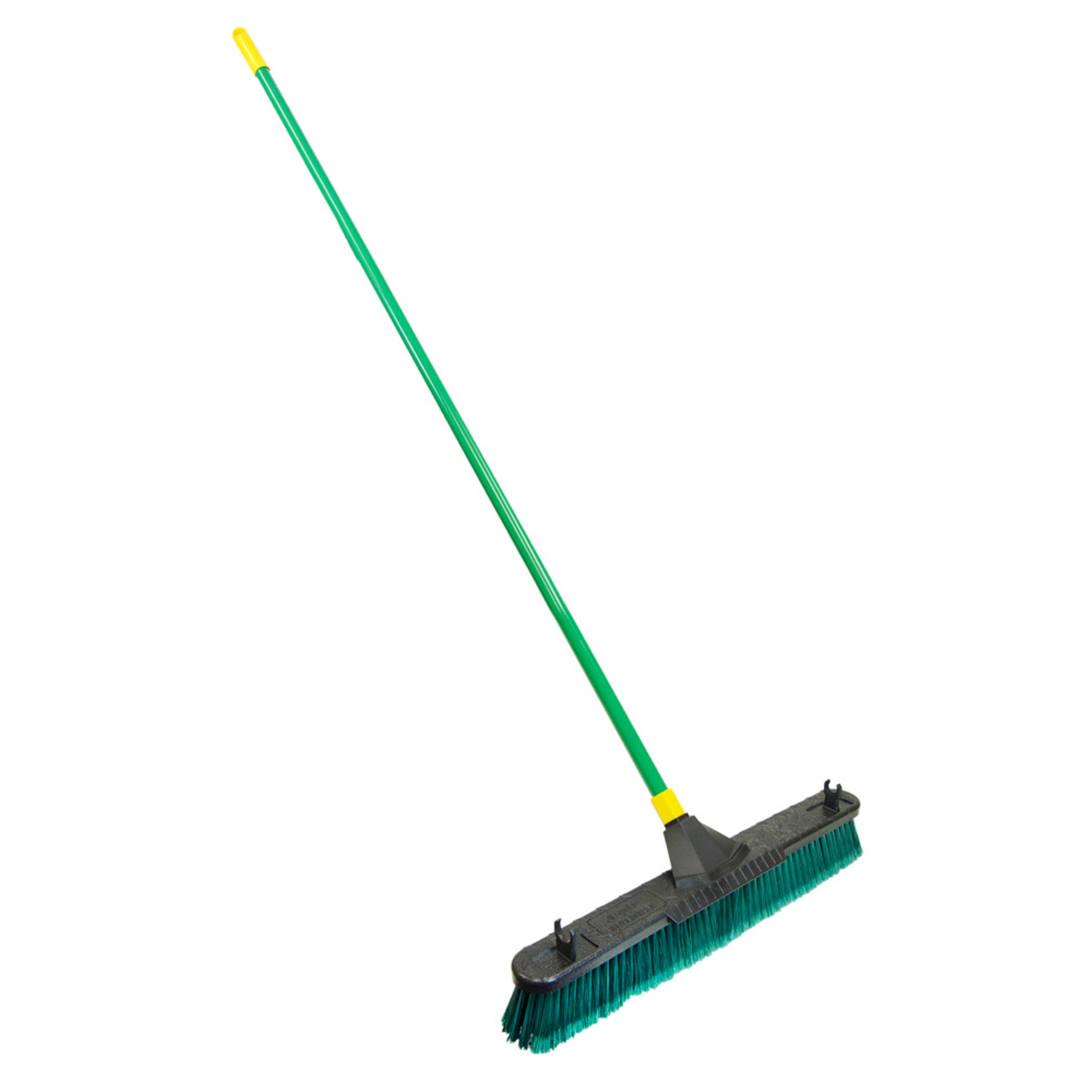 Quickie 00638LSU Bulldozer 24-in Poly fiber Multi-surface All-purpose Push Broom