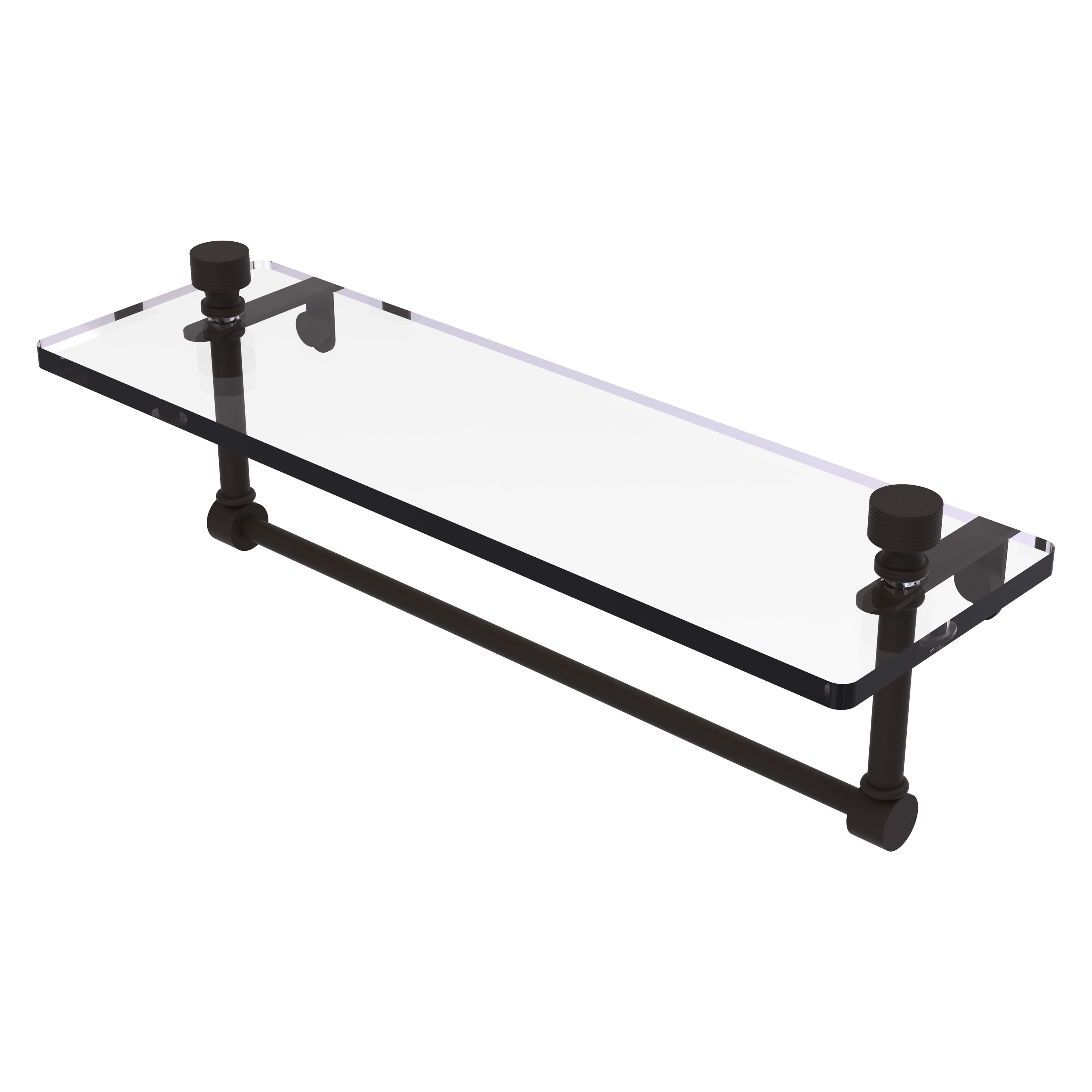 Allied Brass FT-1/16TB-ORB Foxtrot Oil-rubbed Bronze Wall mount Bathroom Shelf ( 16-in x 5-in x 5-in )
