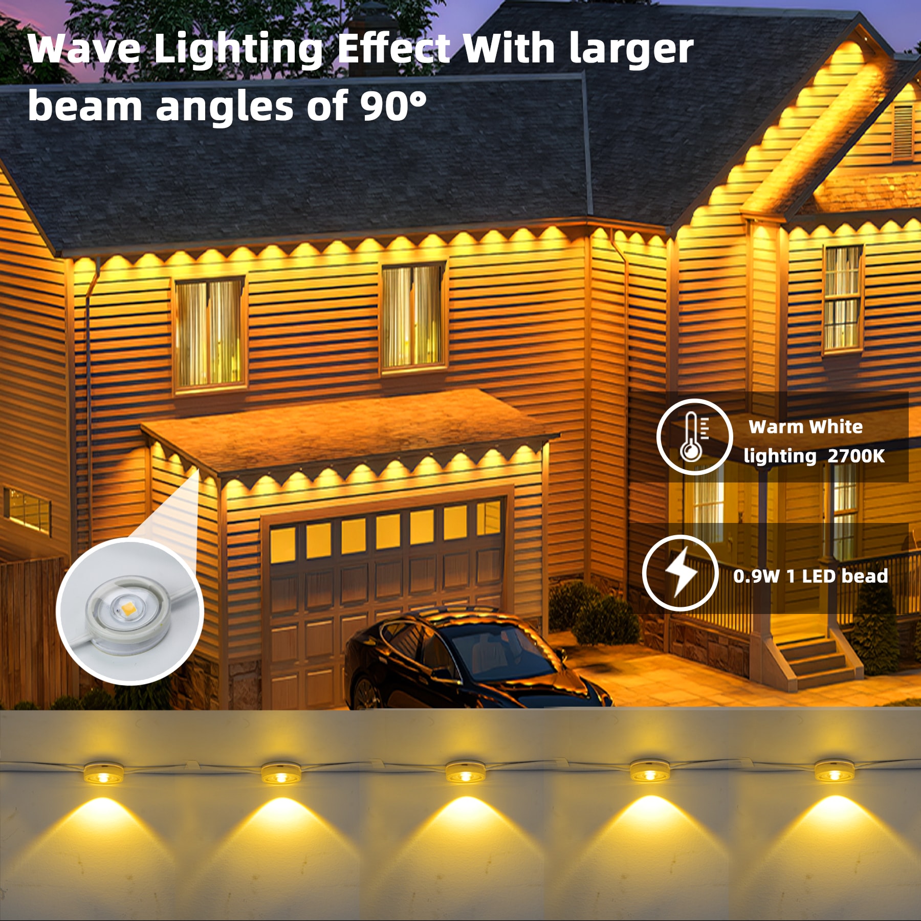 WYZM FL30-A Christmas-Rope-Lights - View #6