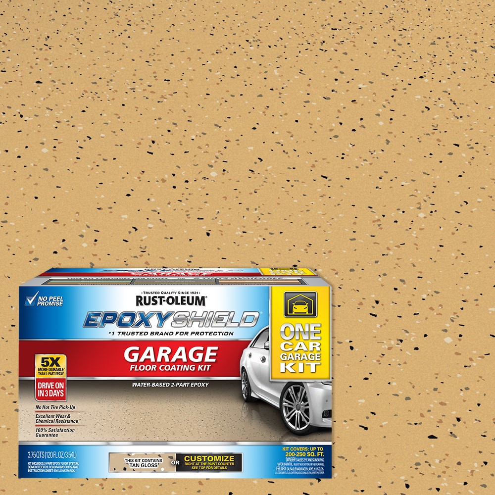 Rust-Oleum EpoxyShield 2-part Tan Gloss Concrete and Garage Floor