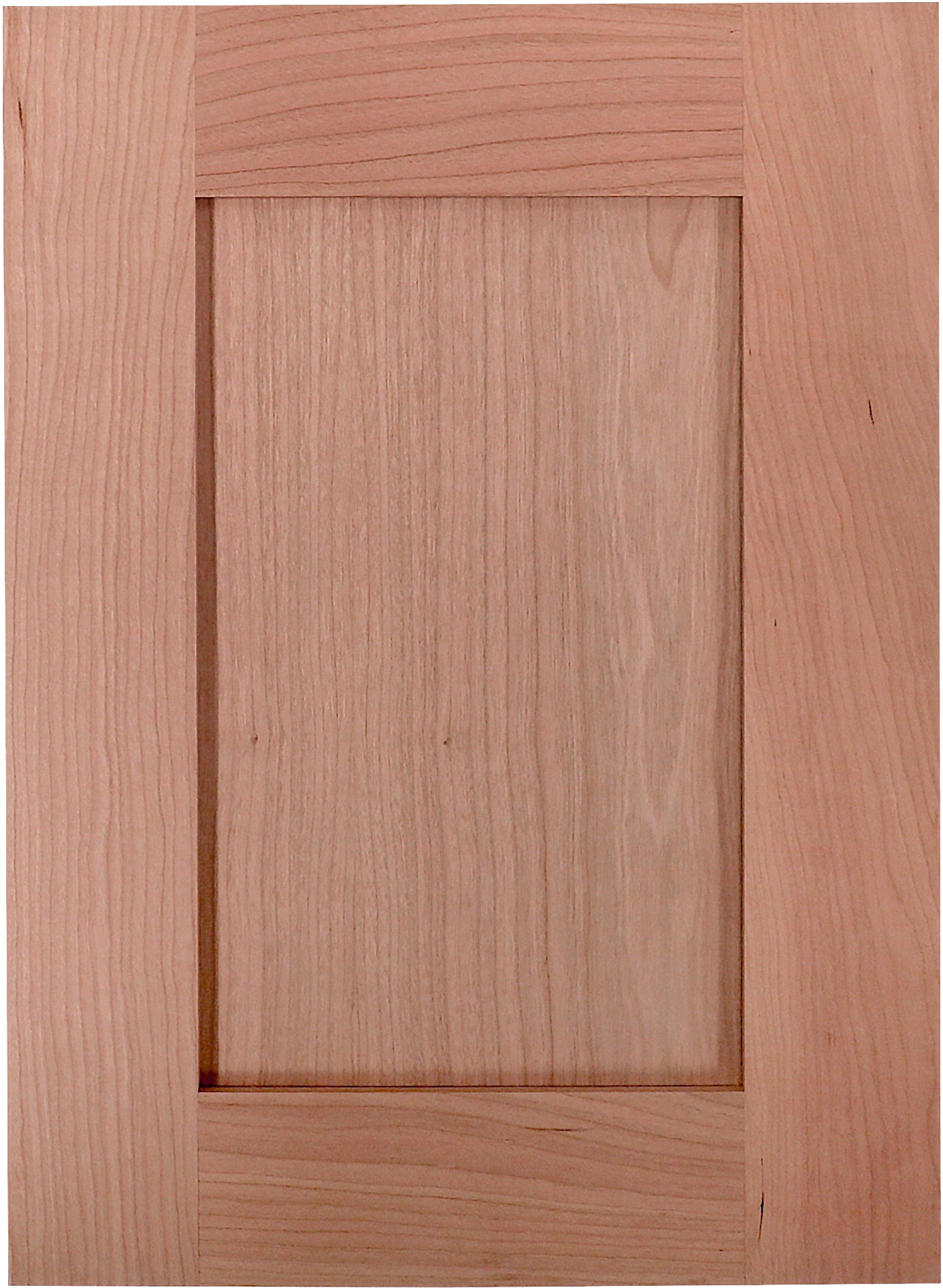 Cabinet Door Sample, Unfinished Hickory Square Raised Panel, 12 Width x  15 Height