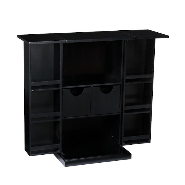 Boston Loft Furnishings Harvey 44-in x 39.25-in Brown Rectangle Cabinet Bar Boston Loft Furnishings Harvey 44-in x 39.25-in Brown Rectangle Cabinet Bar