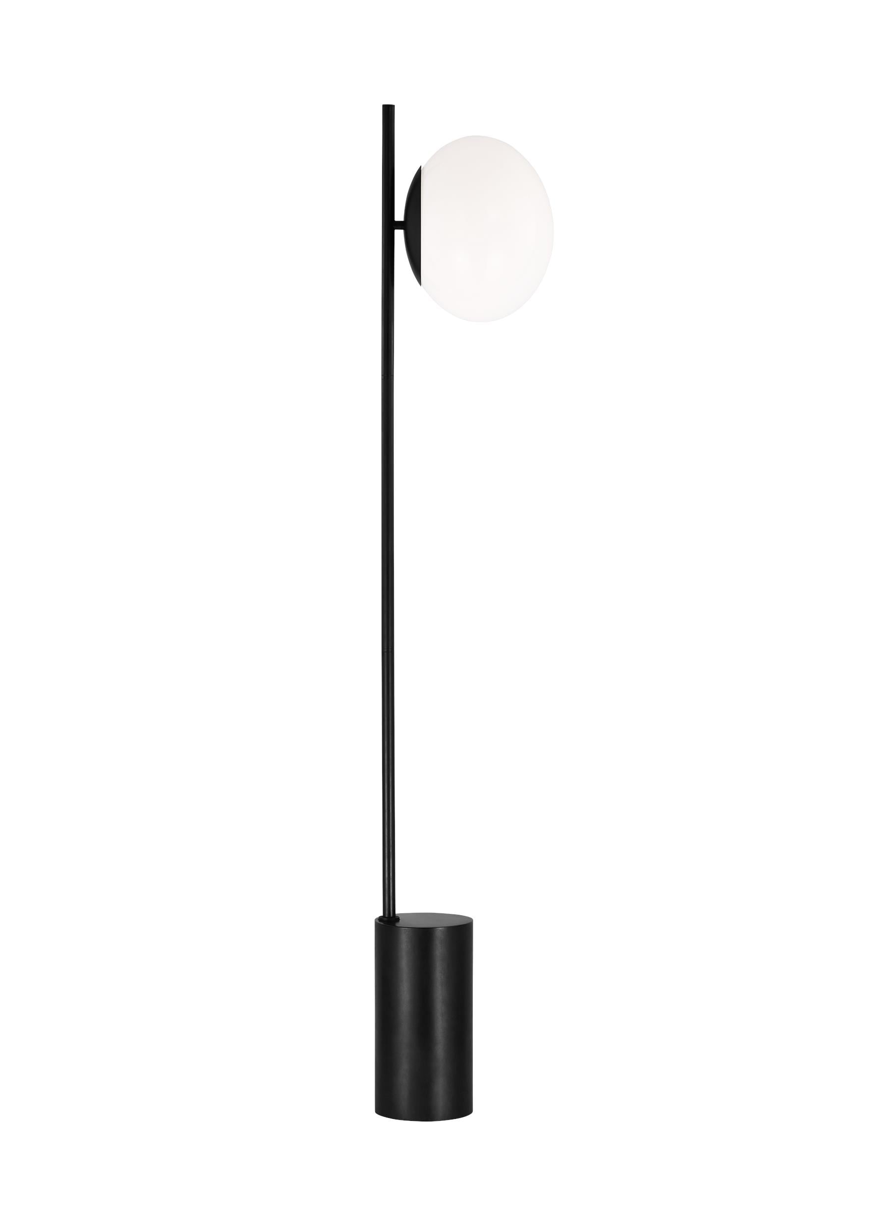 ED by Ellen DeGeneres ET1361AI1 Lune 12-in Aged Iron Stick Floor Lamp with Metal Shade