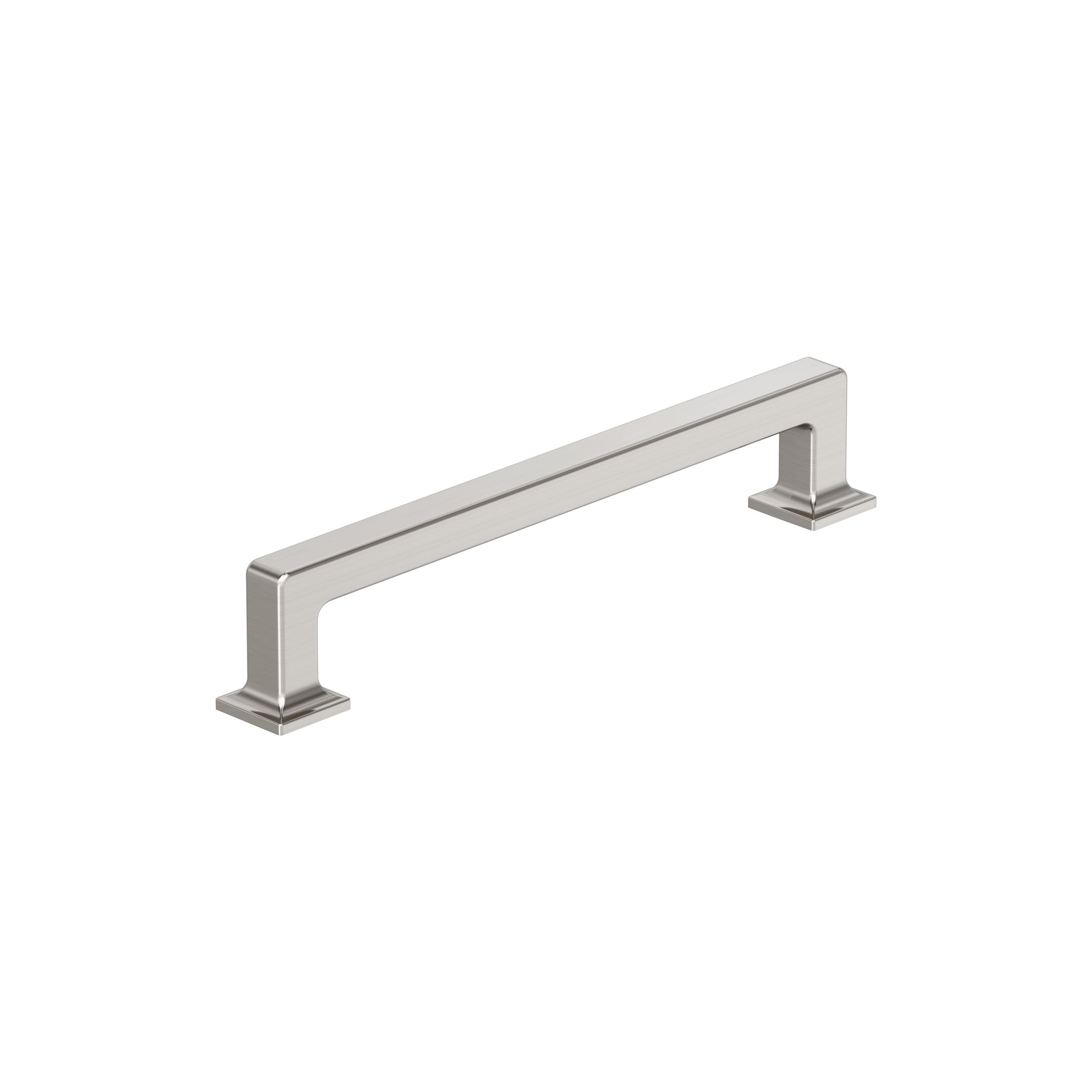 Amerock BP37444G10 Lintel 6-5/16-in , 160mm Center to Center Satin Nickel Rectangular Bar Drawer Pull
