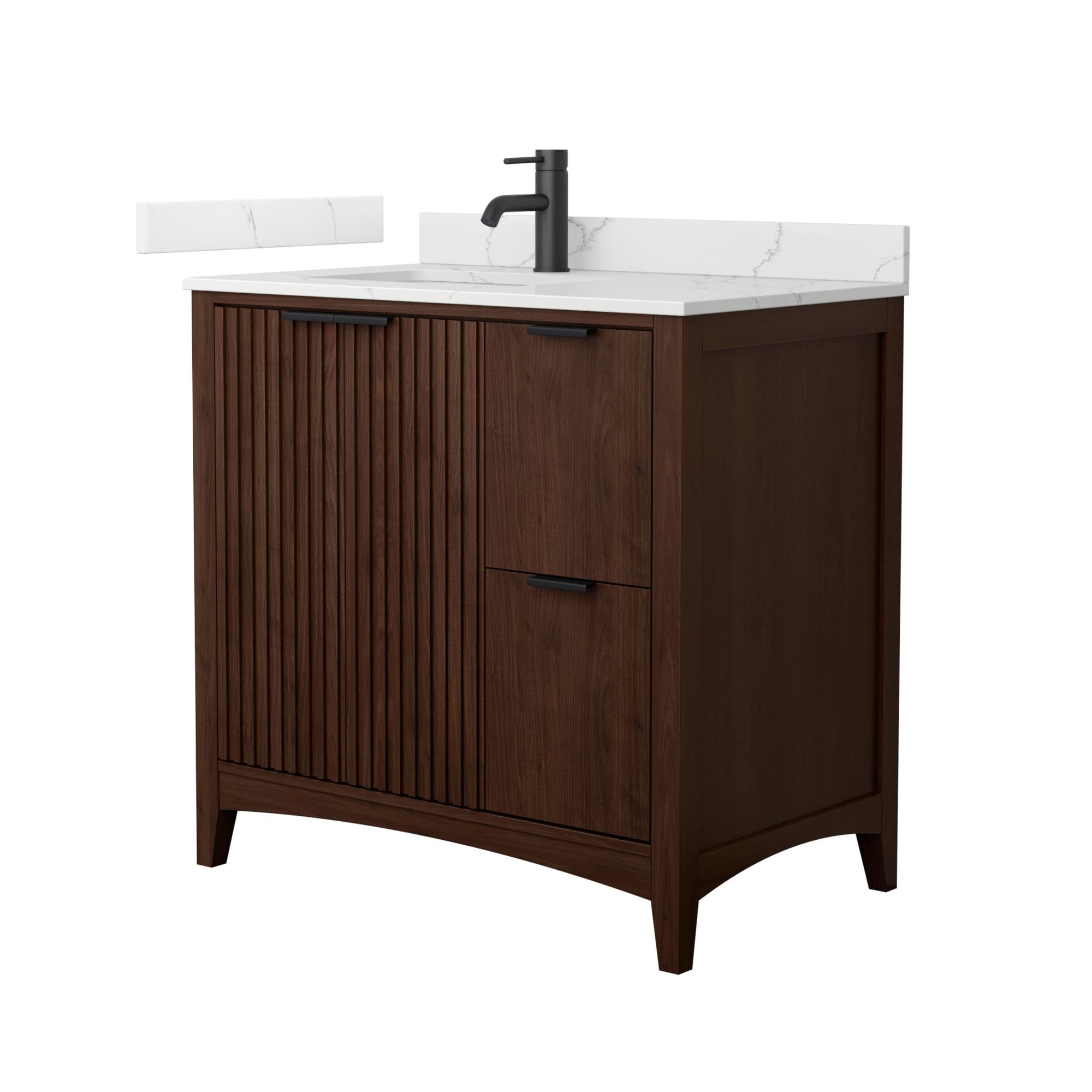 Wyndham Collection WCF919136SDBGTUNSMXX Bath-Vanity-Combo - View #2