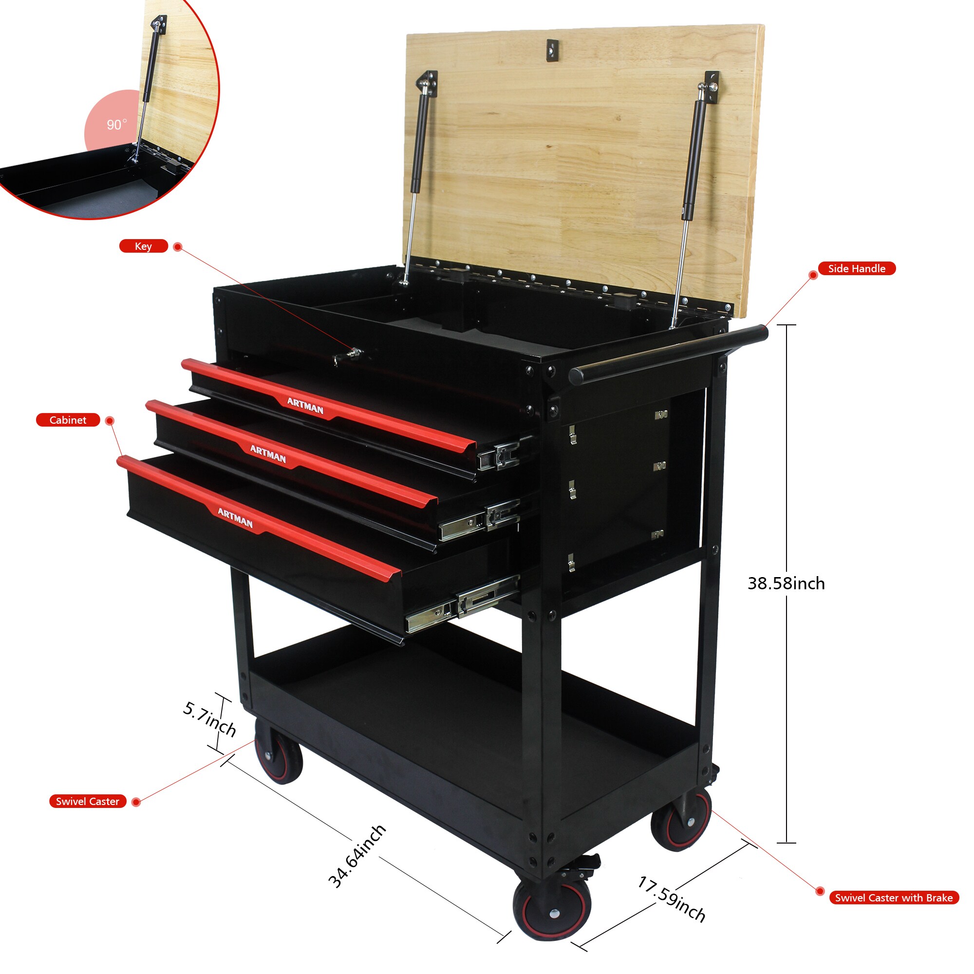 LUXEYARD DS-R-290503 Utility-Carts - View #3