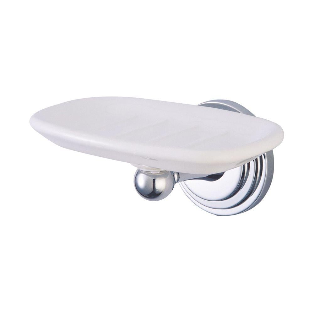 Jack 48.60.10 by WS Bath Collections, Wall Mounted Soap Dish in Polished  Chrome