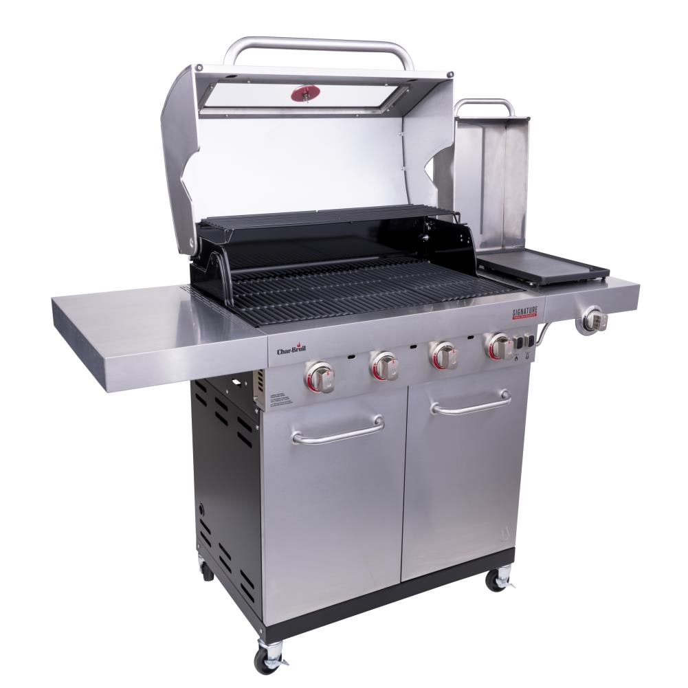 Char Broil Signature Silver 4 Burner Liquid Propane Infrared Gas