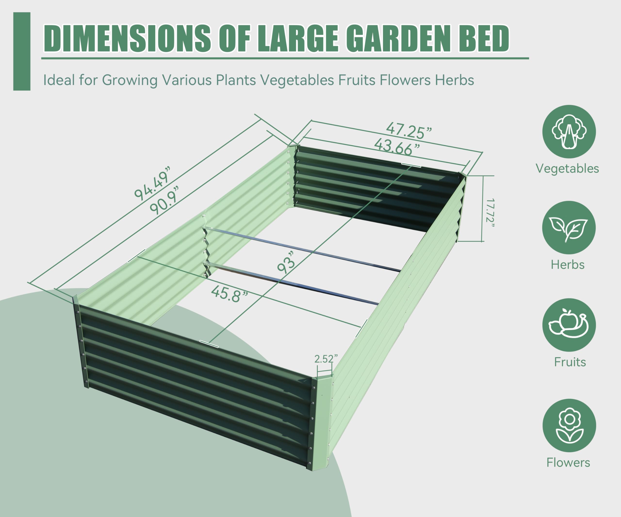 Kahomvis CREFISE-QP243-77 Raised-Garden-Beds - View #3