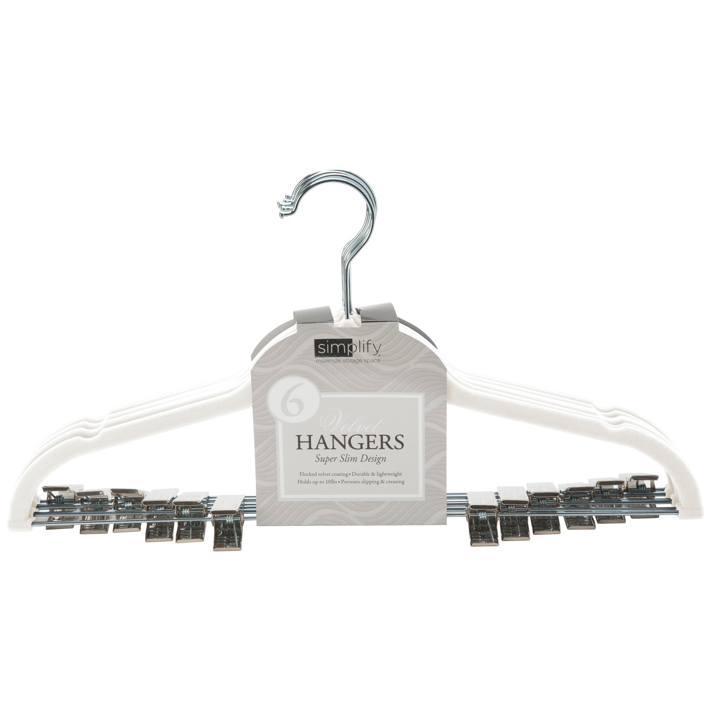 Home Plastic Hangers 10 Pack - Clothes Hanger With Hooks - Lightweight &  Space Saving Plastic Hangers - Durable, Slim & Sleek White Hangers