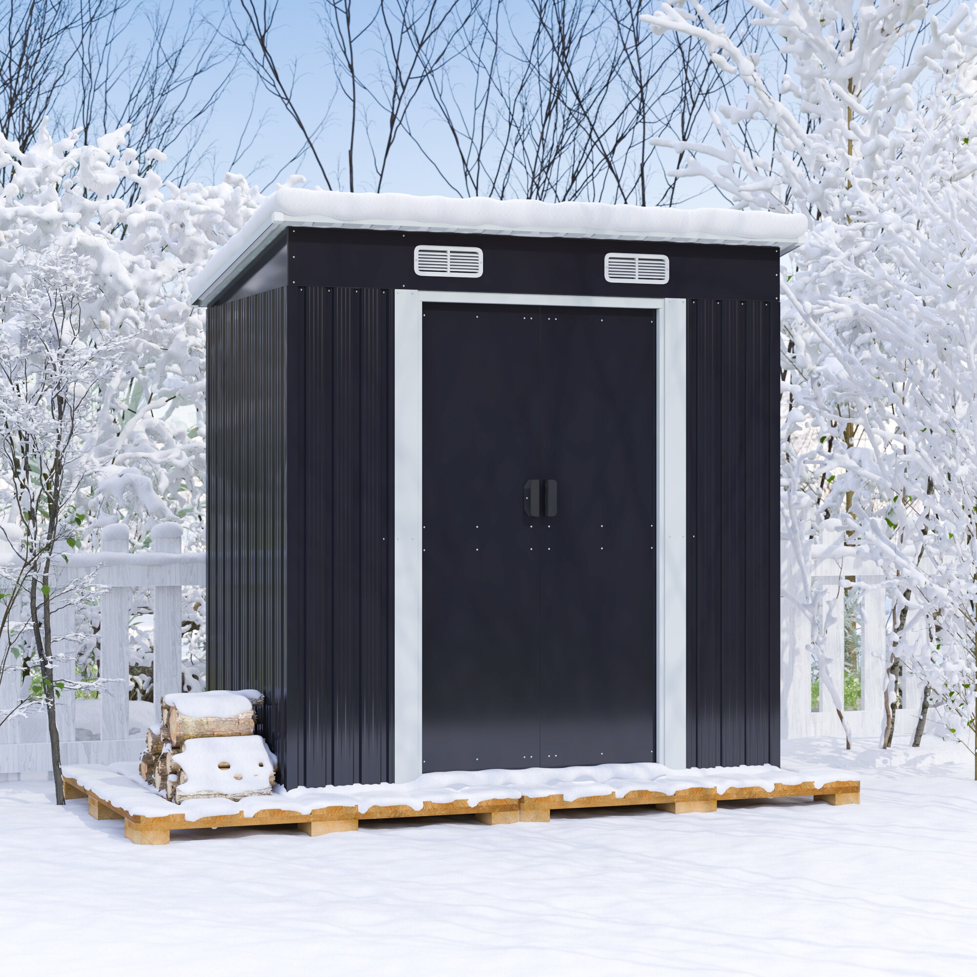 Jaxpety HG61N0734 Metal-Storage-Buildings-Sheds - View #8