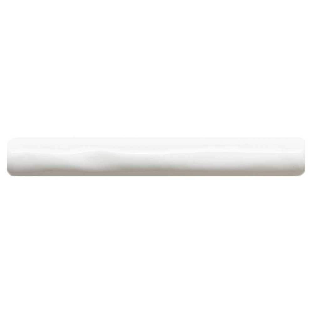 The Tile Life - Talavera White 1-in x 6-in Glossy Ceramic Pencil Tile