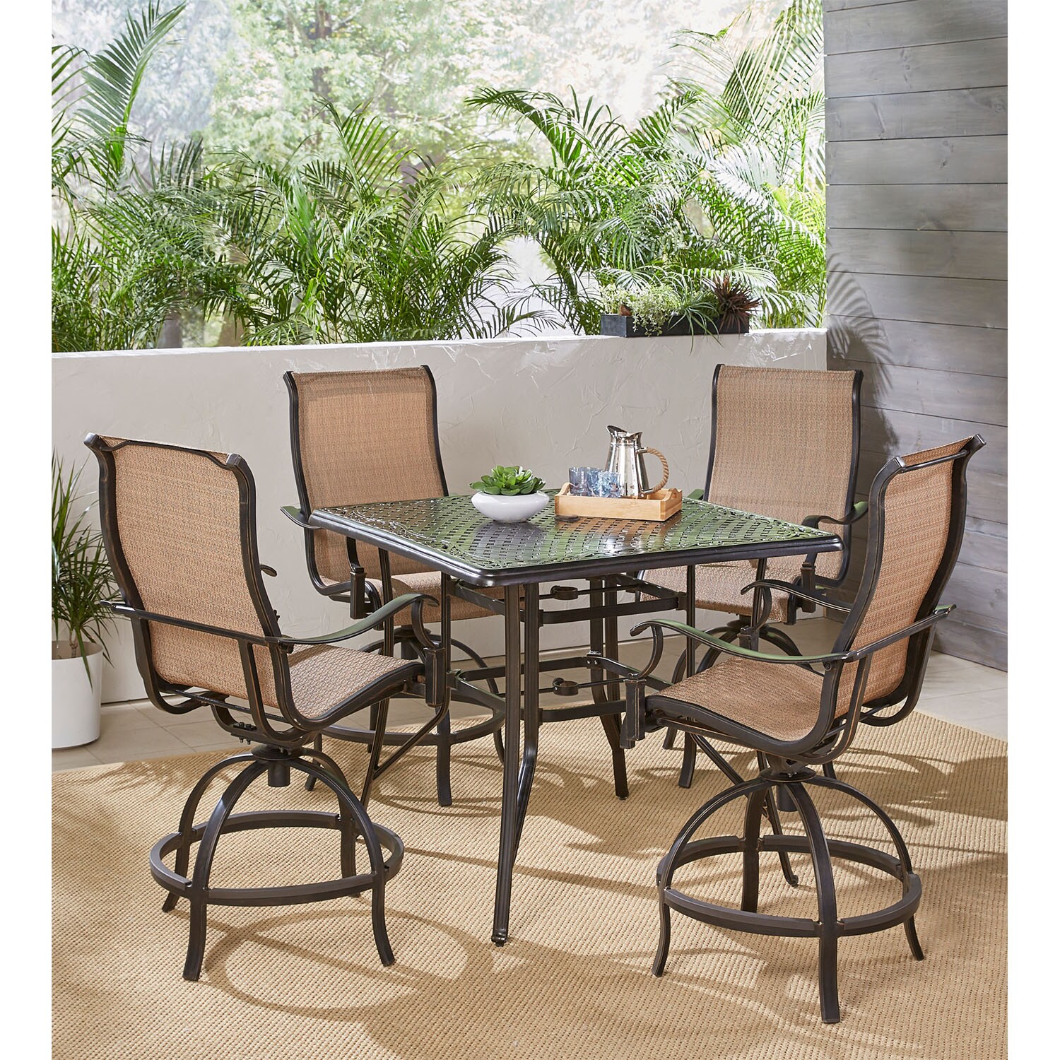 Hanover MANDN5PCSQBR Patio-Dining-Sets - View #7