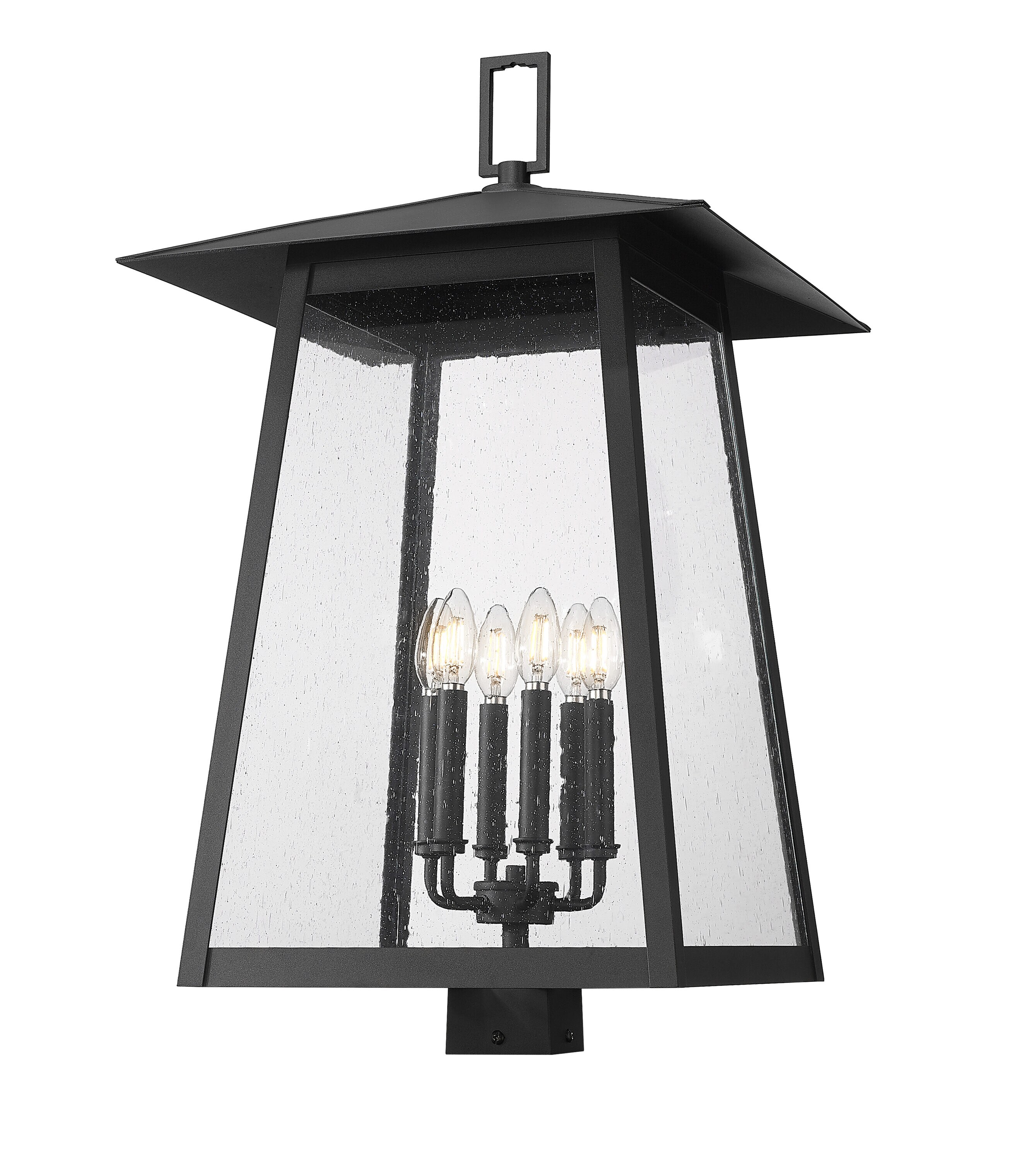 Z-Lite 5015PHXXLS-BK Rainer 30-Inches Black Modern/contemporary Outdoor Light post lantern