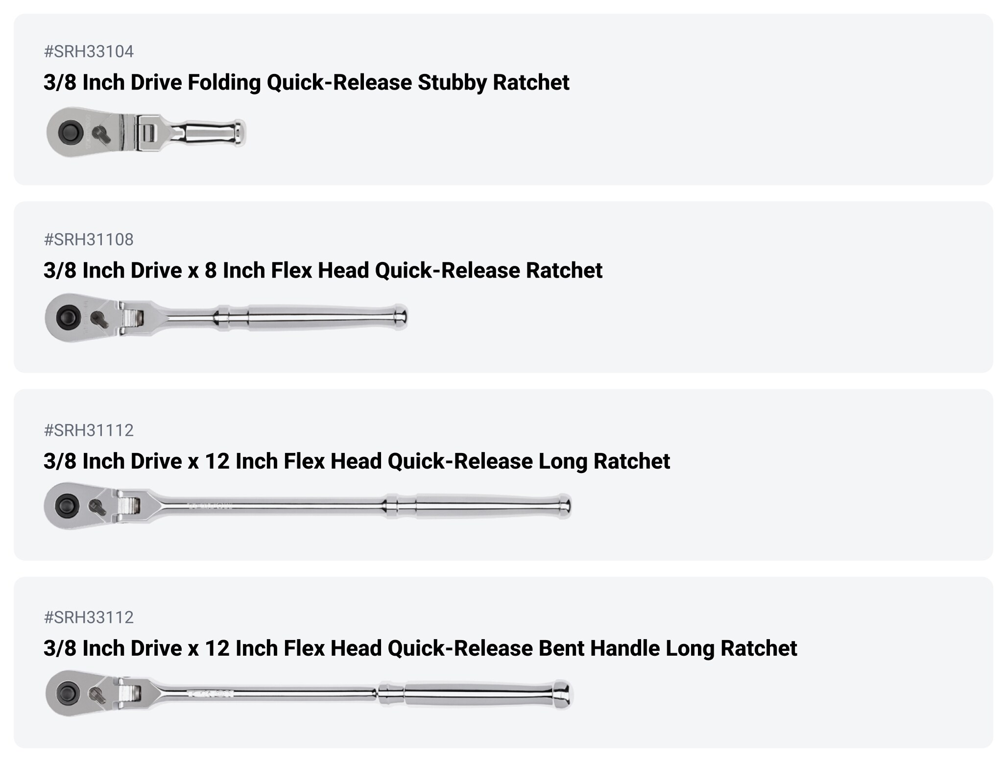 TEKTON SDR99101 ratchets - View #2