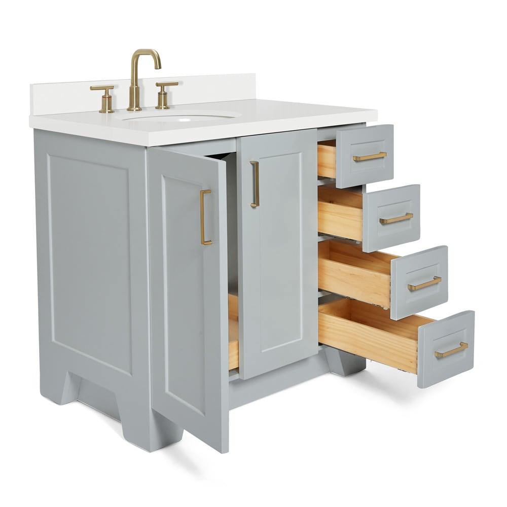 ARIEL Q037SLWQOVOGRY Bath-Vanity-Combo - View #5