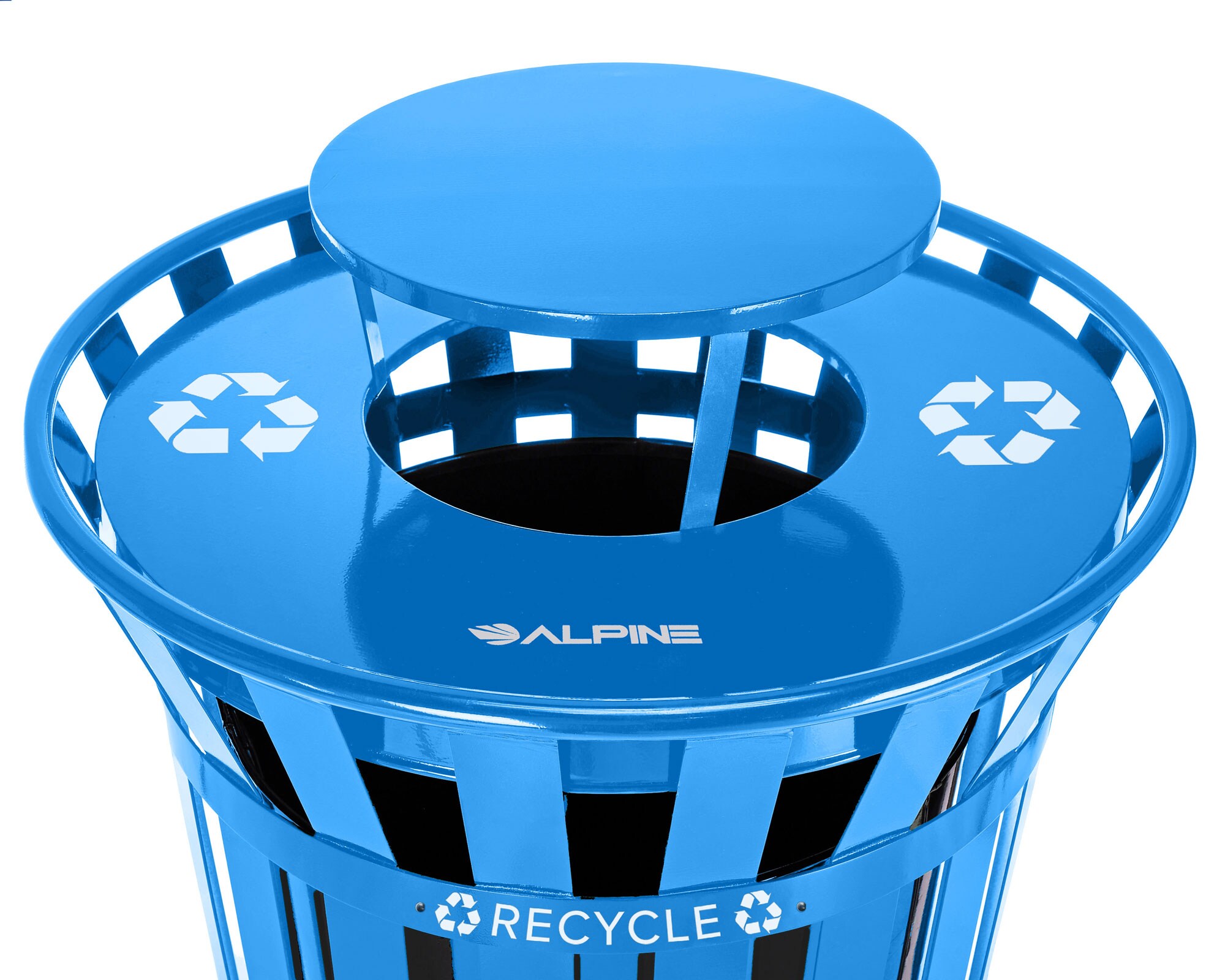 Alpine Industries ALP479-38-1-BLU Recycling-Bins - View #12