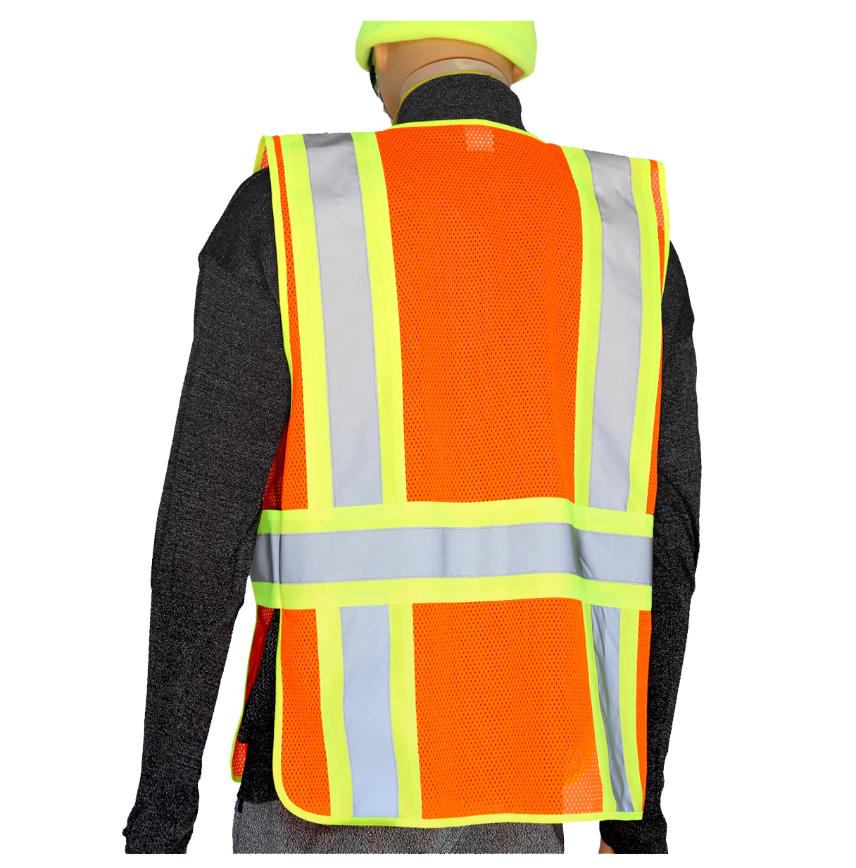 Glow Shield Adult Unisex Orange Polyester High Visibility Safety Vest ...