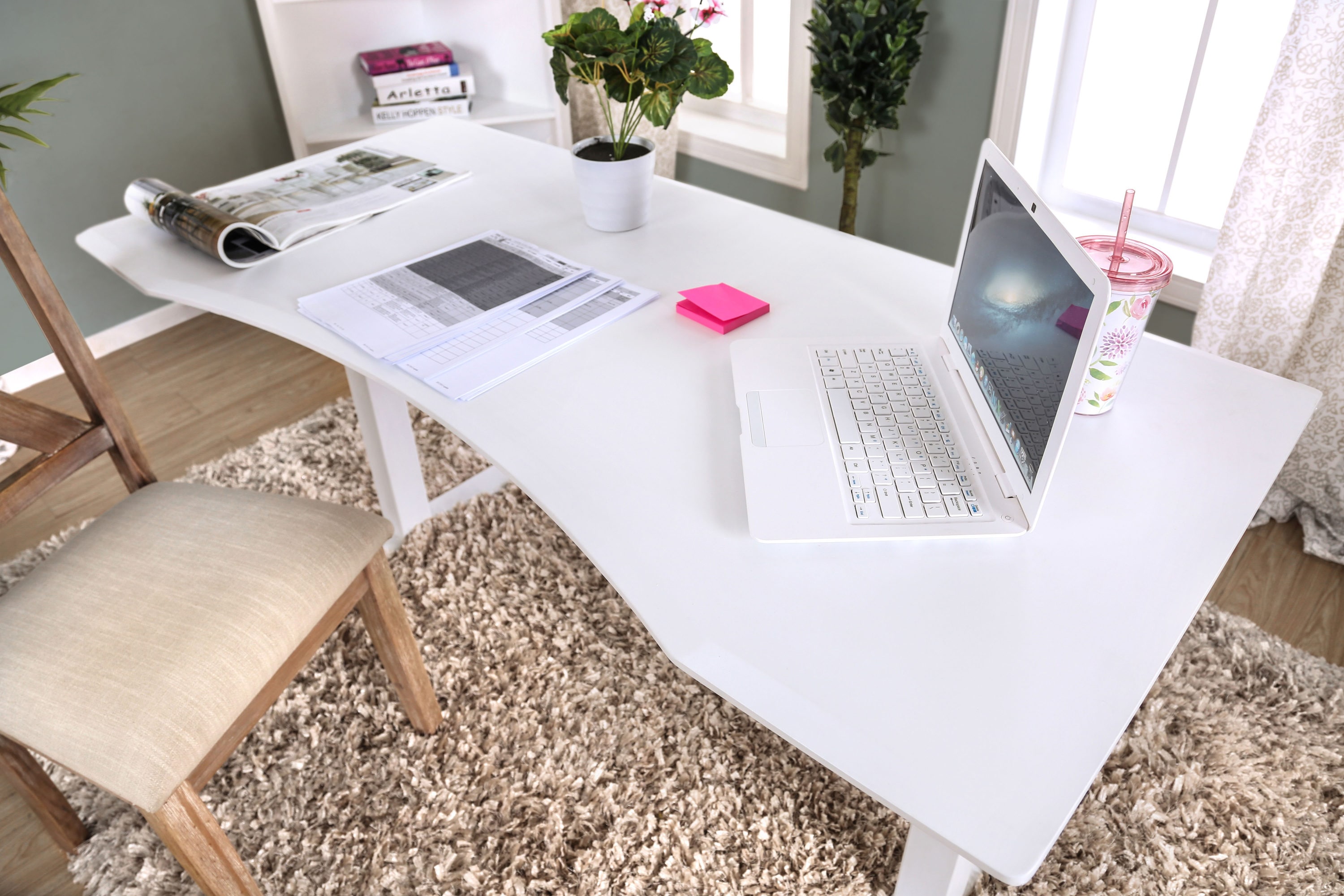 Furniture of America IDF-DK6454WH-S desks - View #5