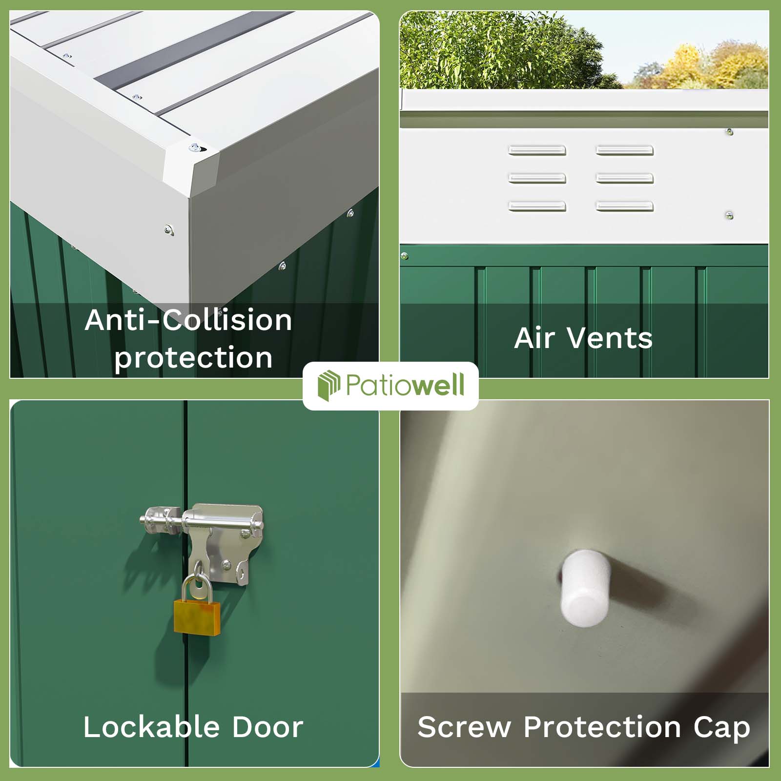 Patiowell WES-PS23-0288A-9 Metal-Storage-Buildings-Sheds - View #5