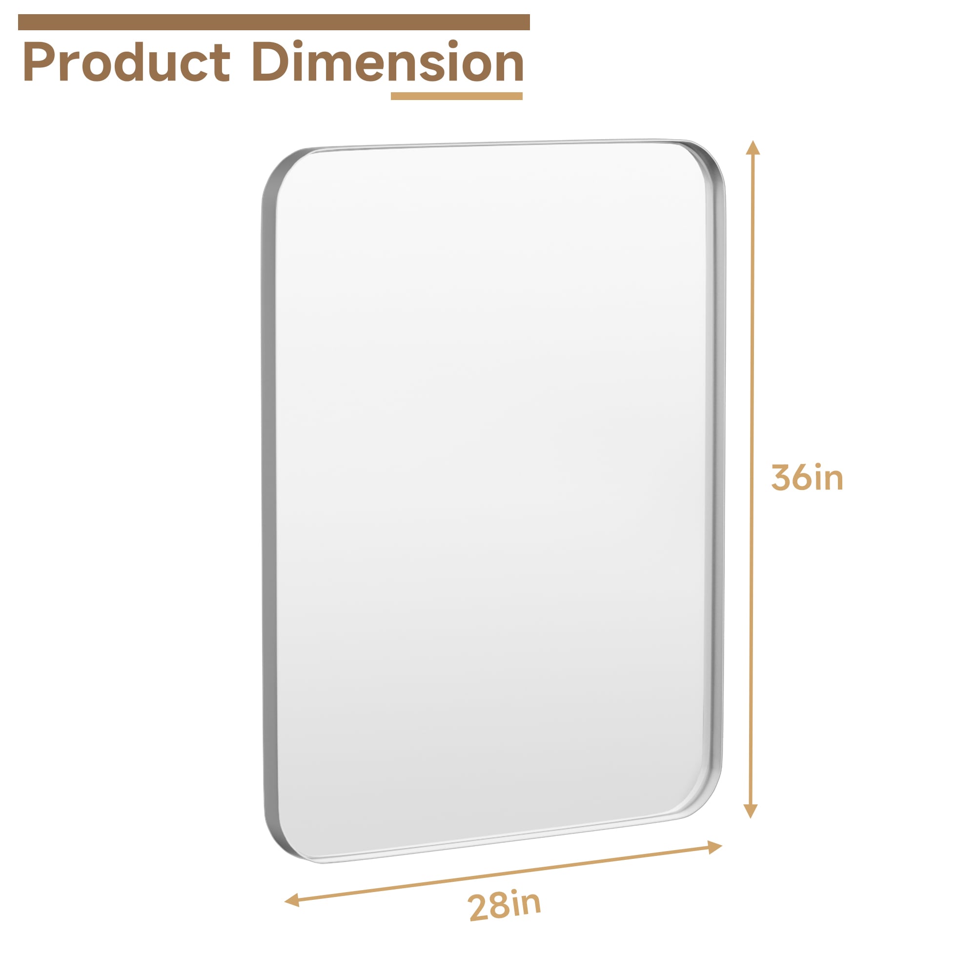 LOVMOR Y-TM2836-S Framed-Bath-Mirrors - View #10