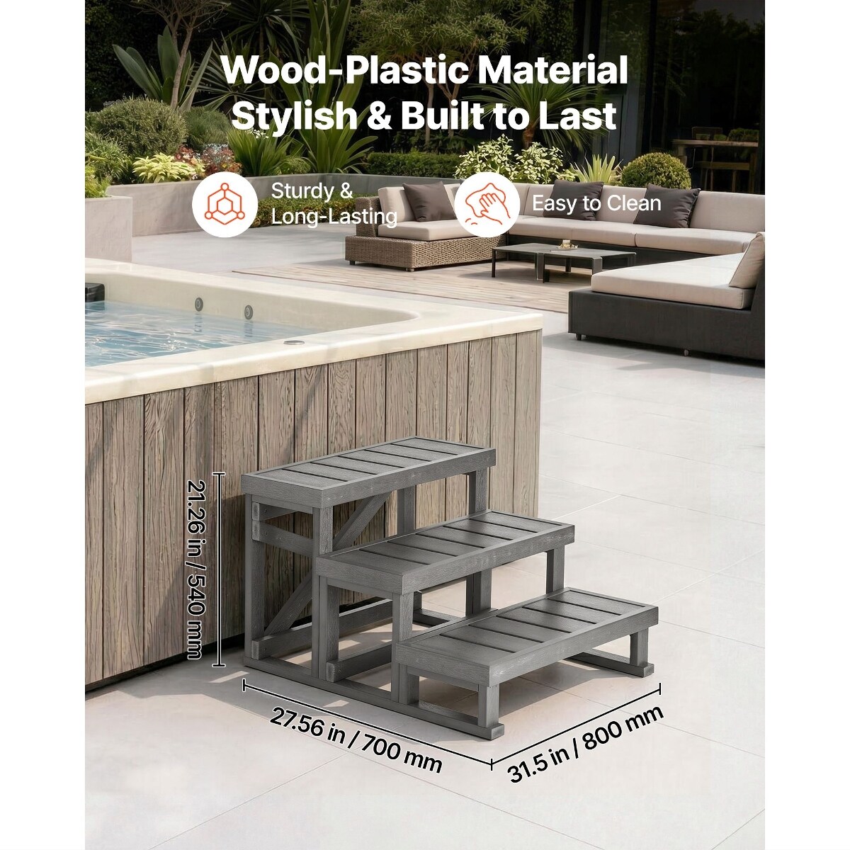 Tooliom D01027R3P82 Hot-Tub-Spa-Steps - View #5