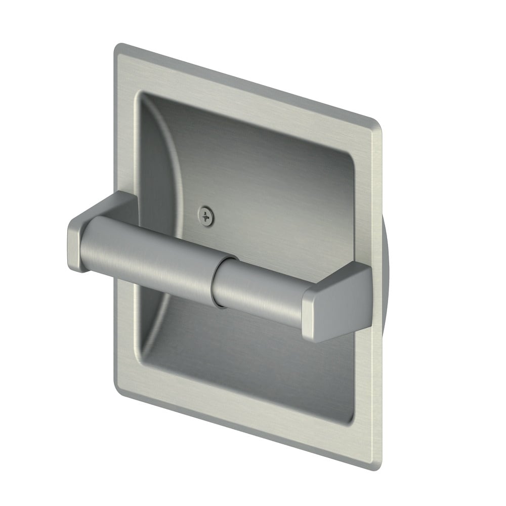 Project Source Seton Brushed Nickel Pvd Recessed Spring-loaded