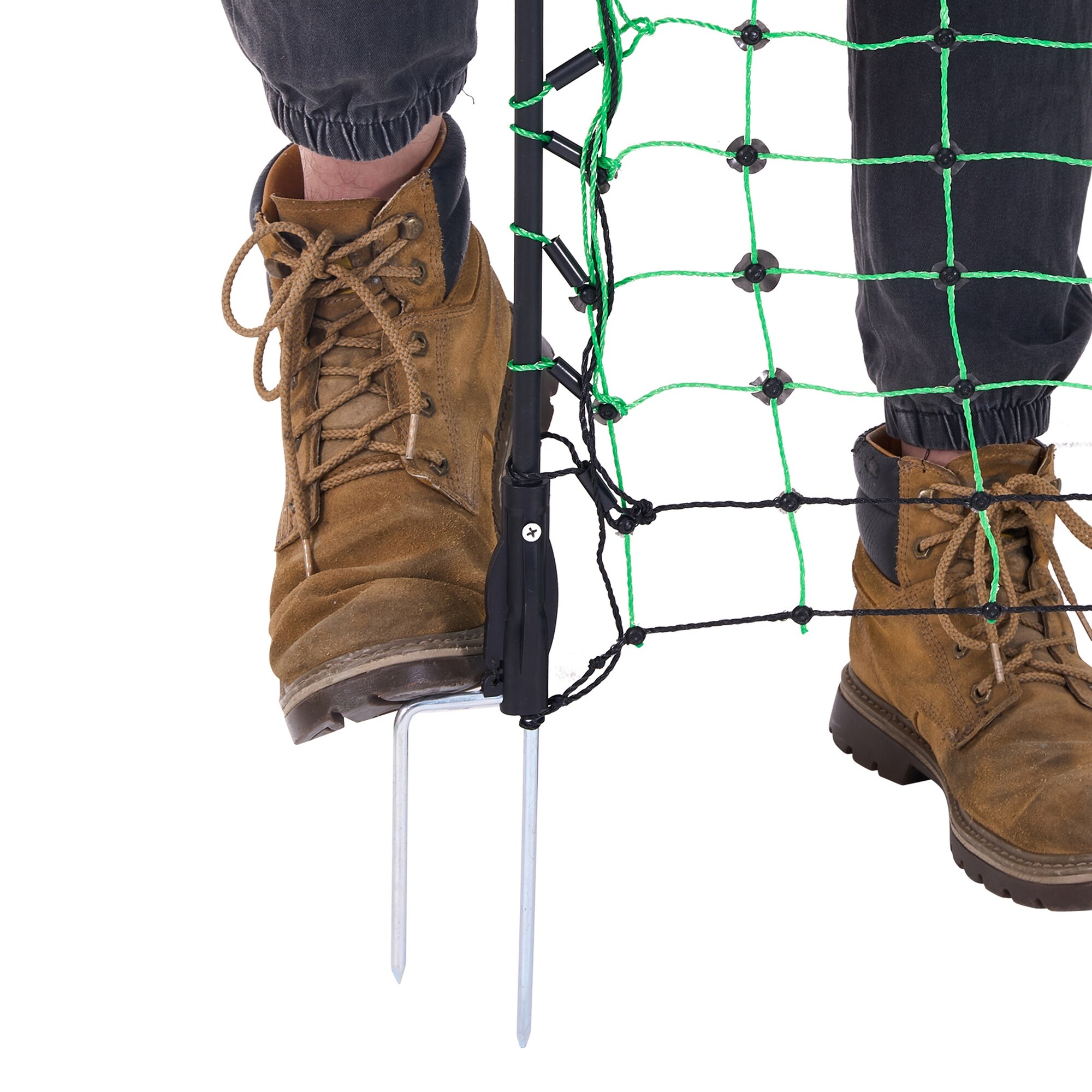 Vorene 50-in x 164ft Electric Fence Netting Portable Mesh with Posts ...