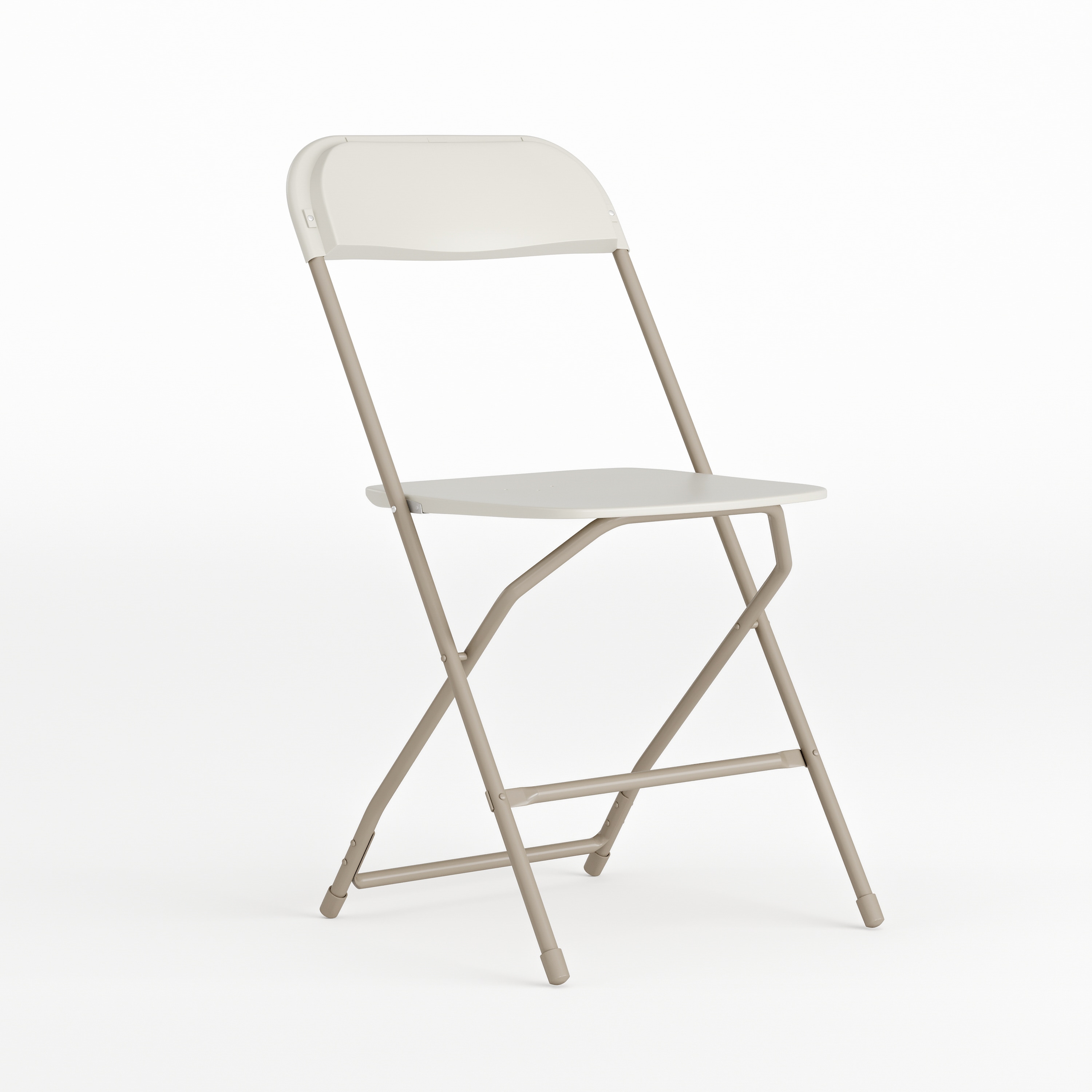 Flash Furniture 889142012375 Beige Commercial/Residential Standard Folding Chair with Solid Seat ( Outdoor )
