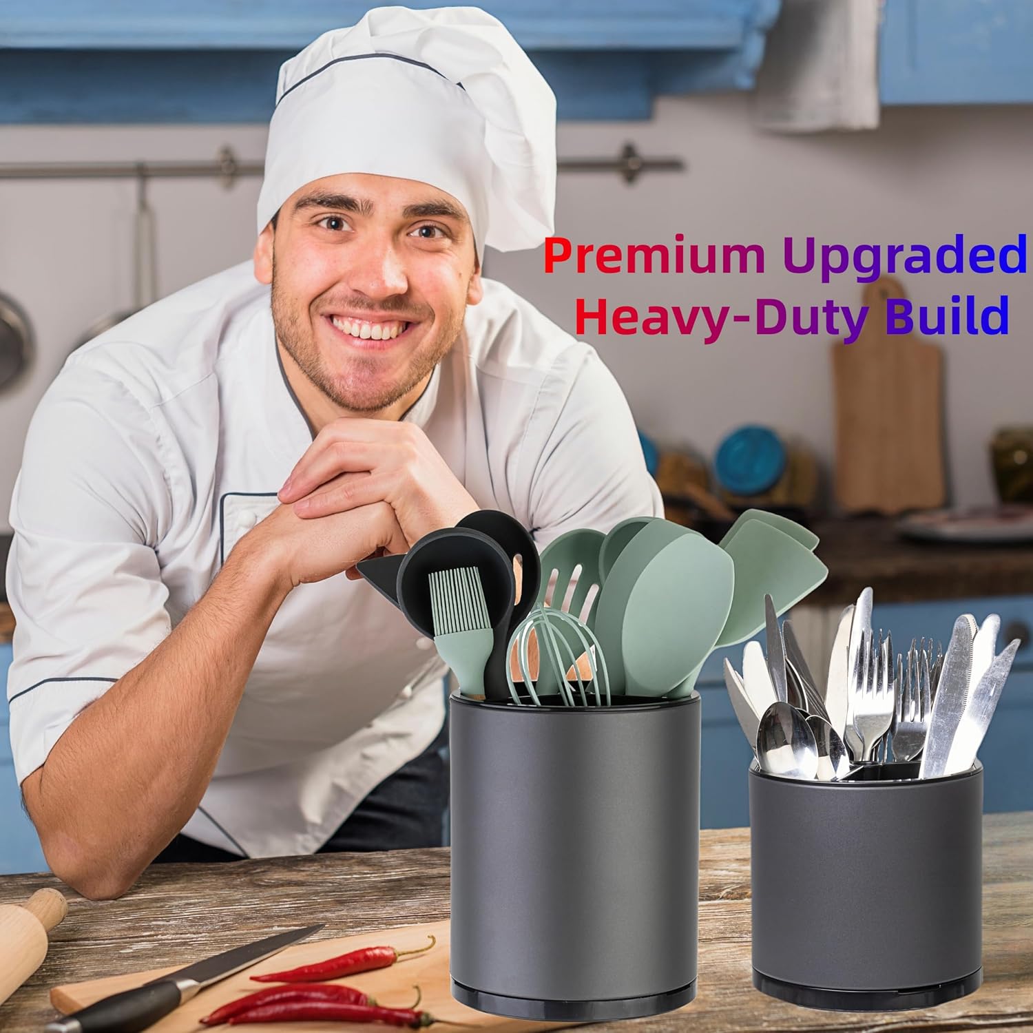 Kitstorack KSY1-B0FXR388R8 Kitchen-Utensil-Holder - View #4
