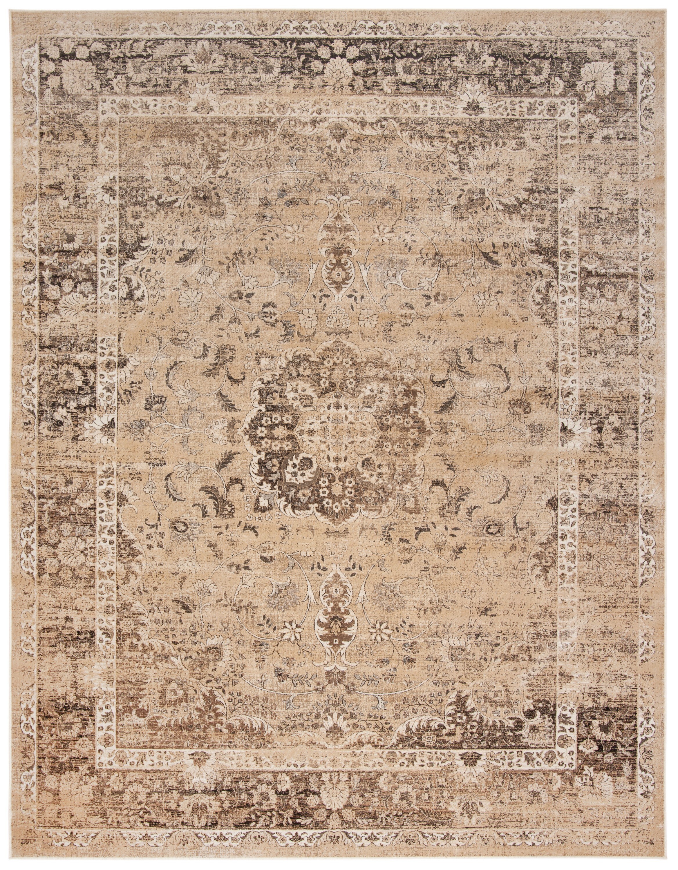 Safavieh Vintage Alhia 10 x 14 Warm Beige Indoor Distressed/Overdyed  Vintage Area Rug in the Rugs department at