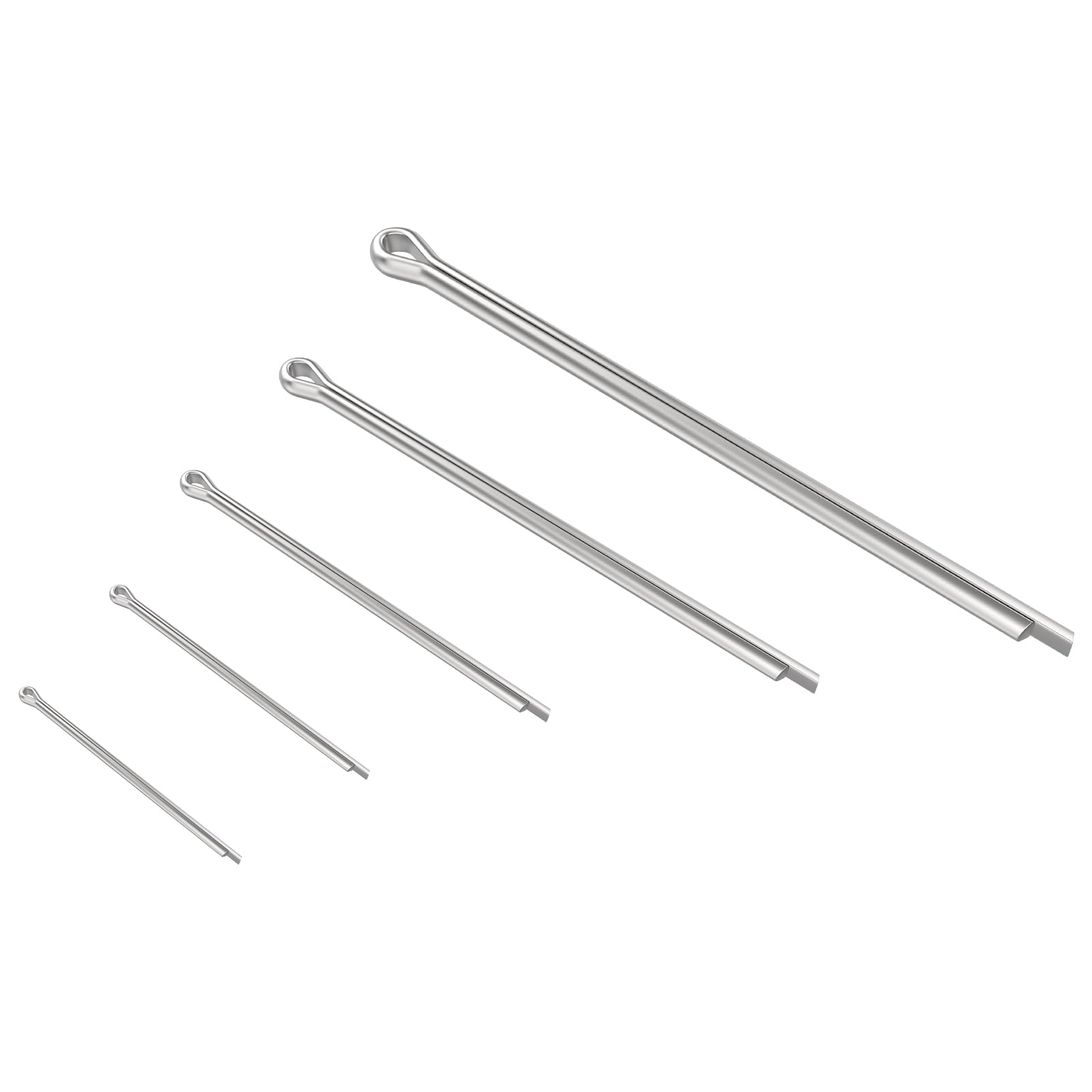 KHKFY  Cotter Pin Assortment Kit 20 Pieces 304 Stainless Steel Hair Pin Clips in Five Sizes for Secure Fastening durable home