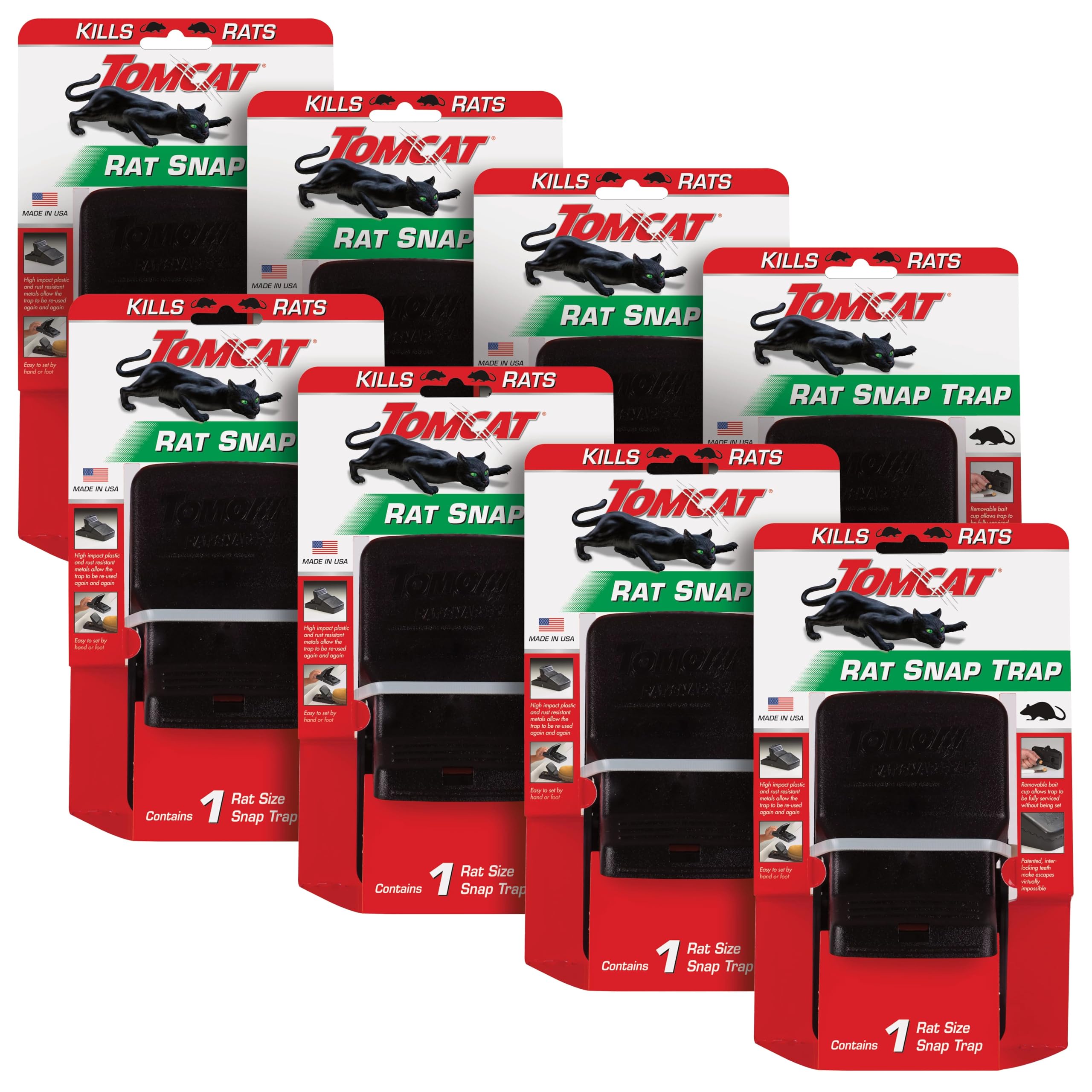 TOMCAT  Rat Snap Trap (8 Pack)