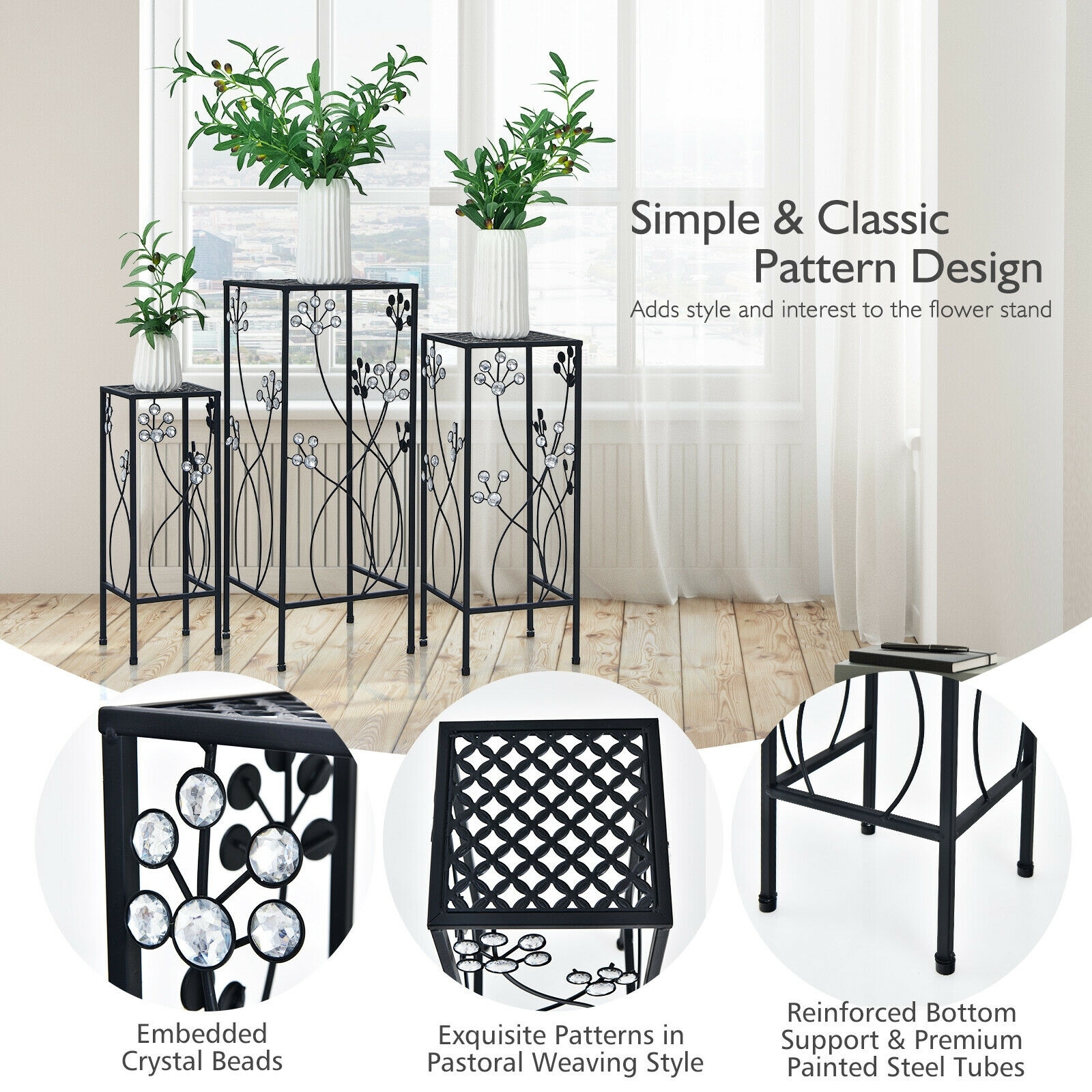 Forclover CTWE-NP10275BK Plant-Stand - View #4