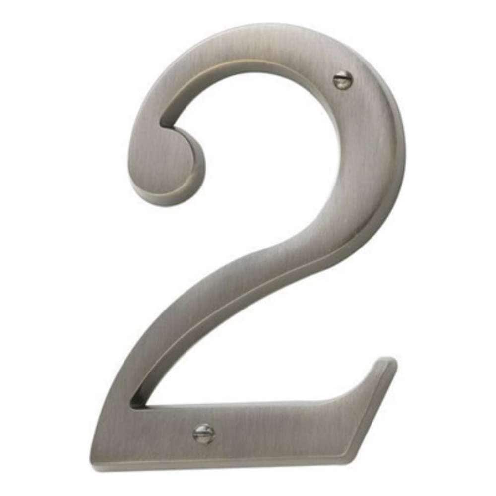 Baldwin  90672 Solid Brass Residential House Number 2