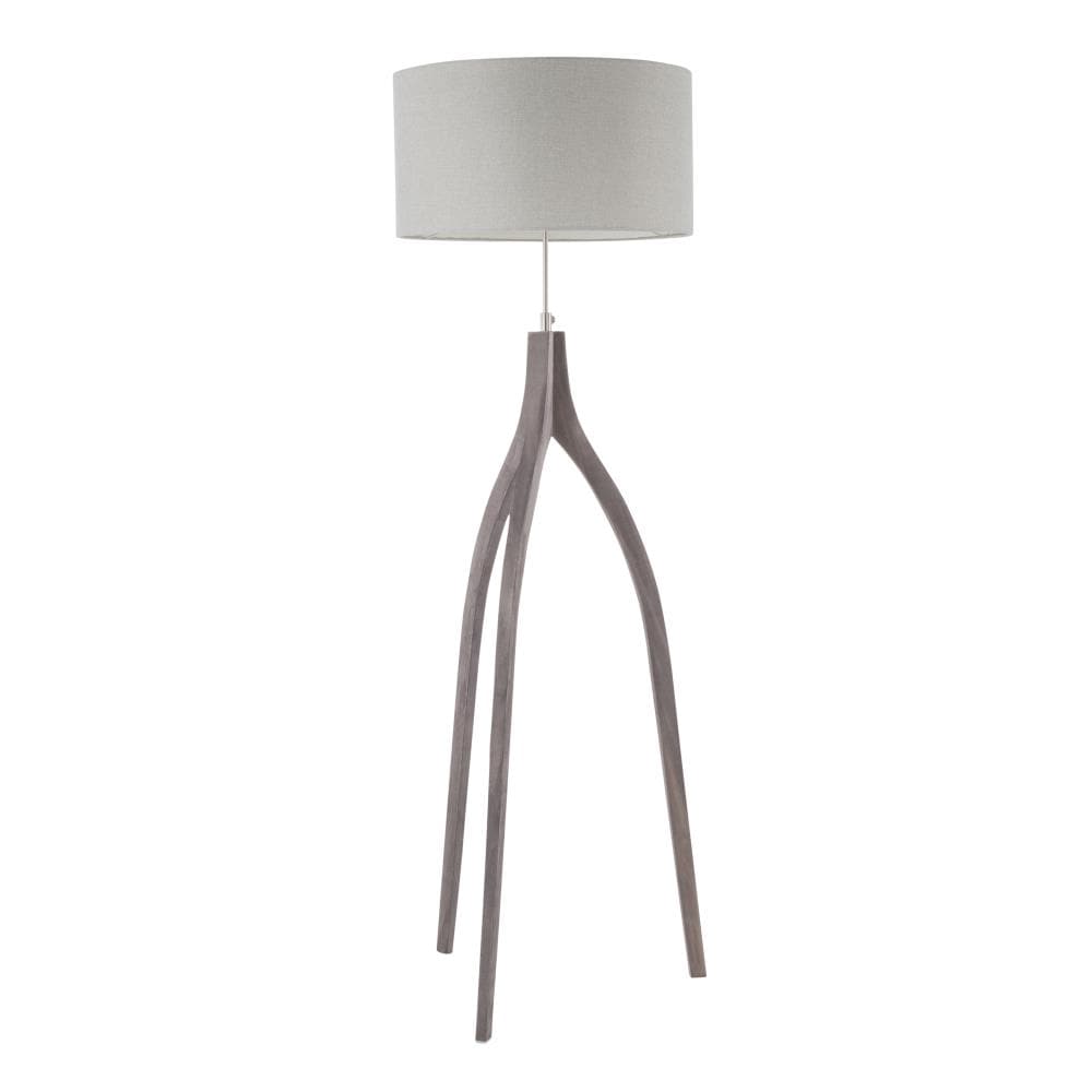 light grey floor lamp