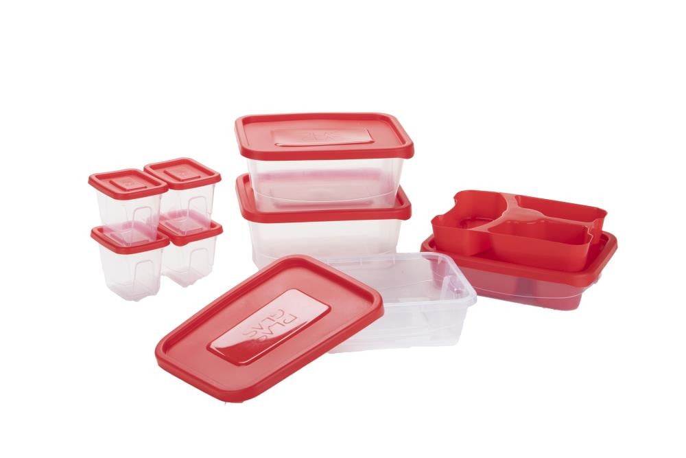 Tupperware Red Snack Box Lunch Box Sandwich Container Snap Hinged