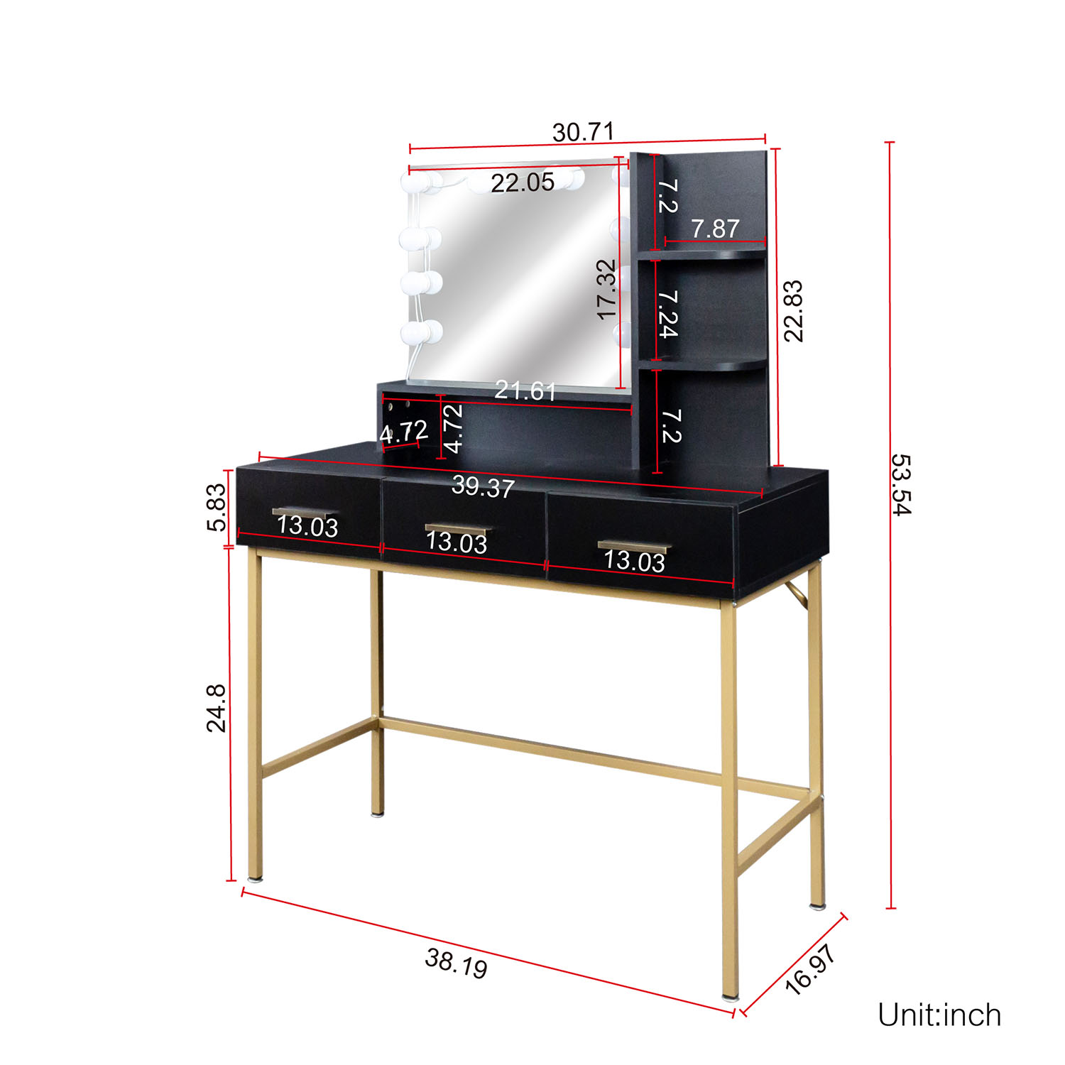 GZMR GR-W331277 Bedroom-Vanities - View #8