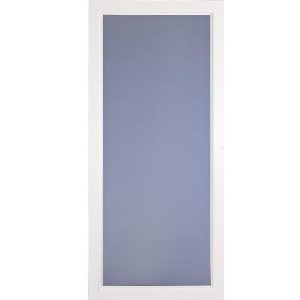 LARSON Signature Classic 34-in x 81-in White Full-view Interchangeable Screen Aluminum Storm Door