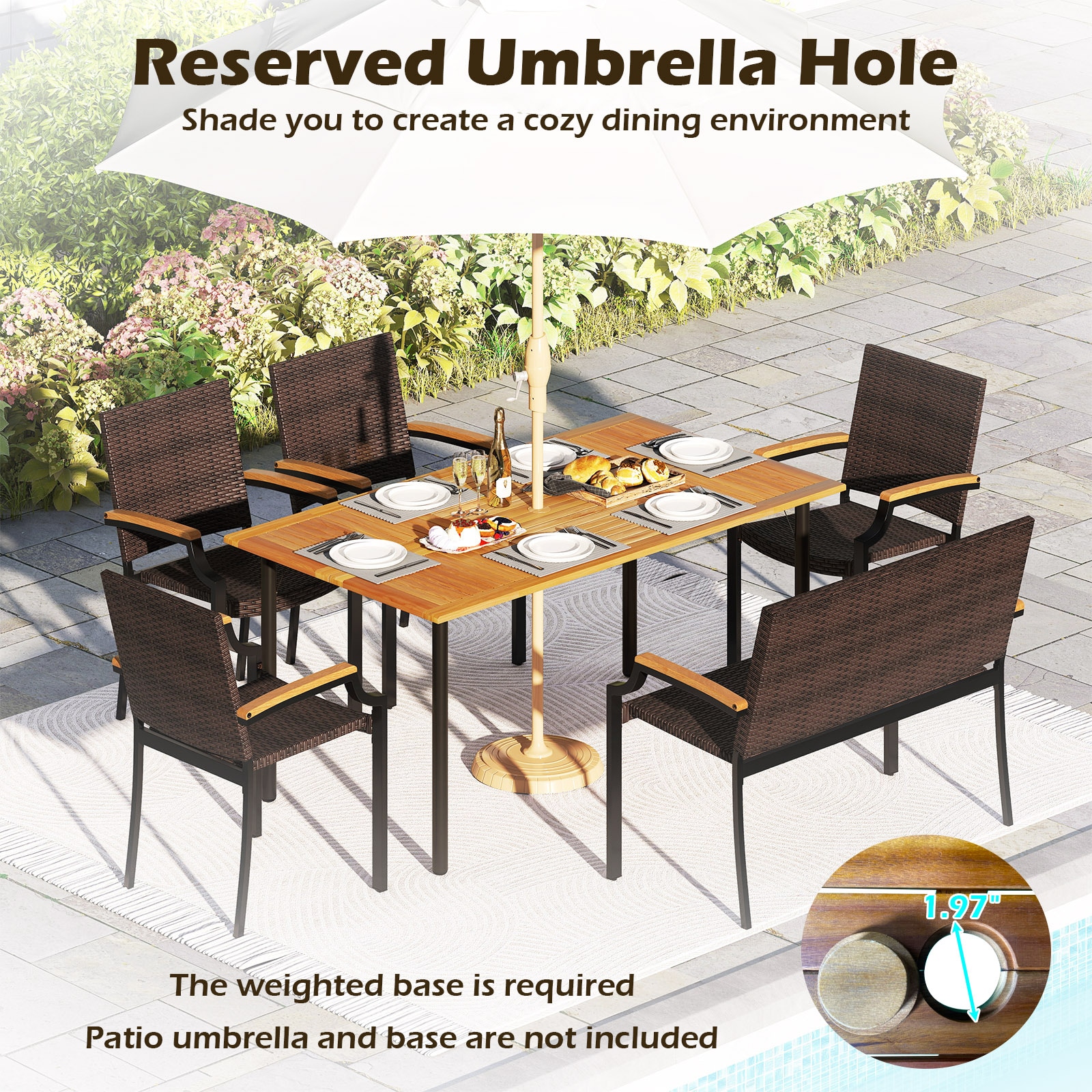 Ayelon OH80WH89706 Patio-Dining-Sets - View #3