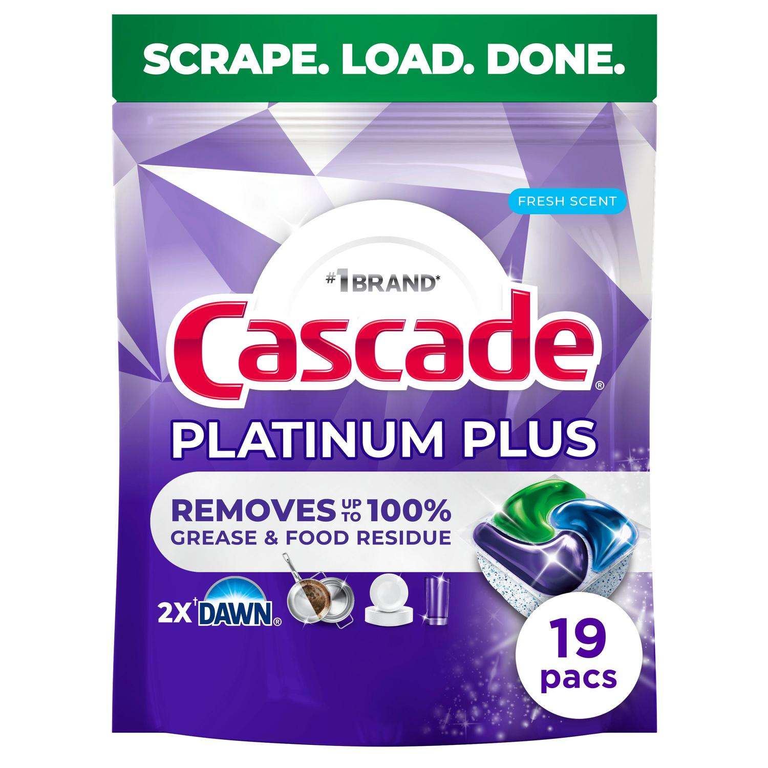 Platinum Plus 19 -Count Fresh Scent Dishwasher Detergent