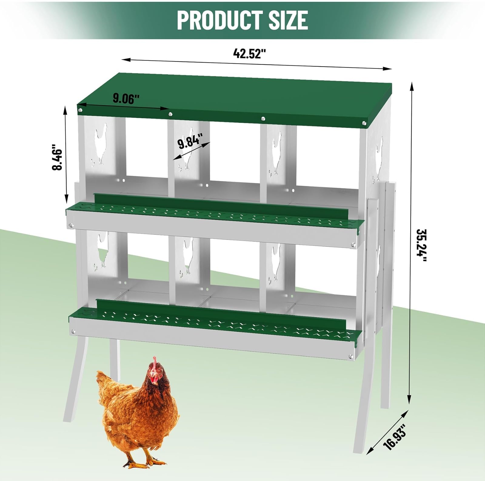 Qeetex WLS-PHO-348SMHG9 Chicken-Coops-Rabbit-Hutches - View #2