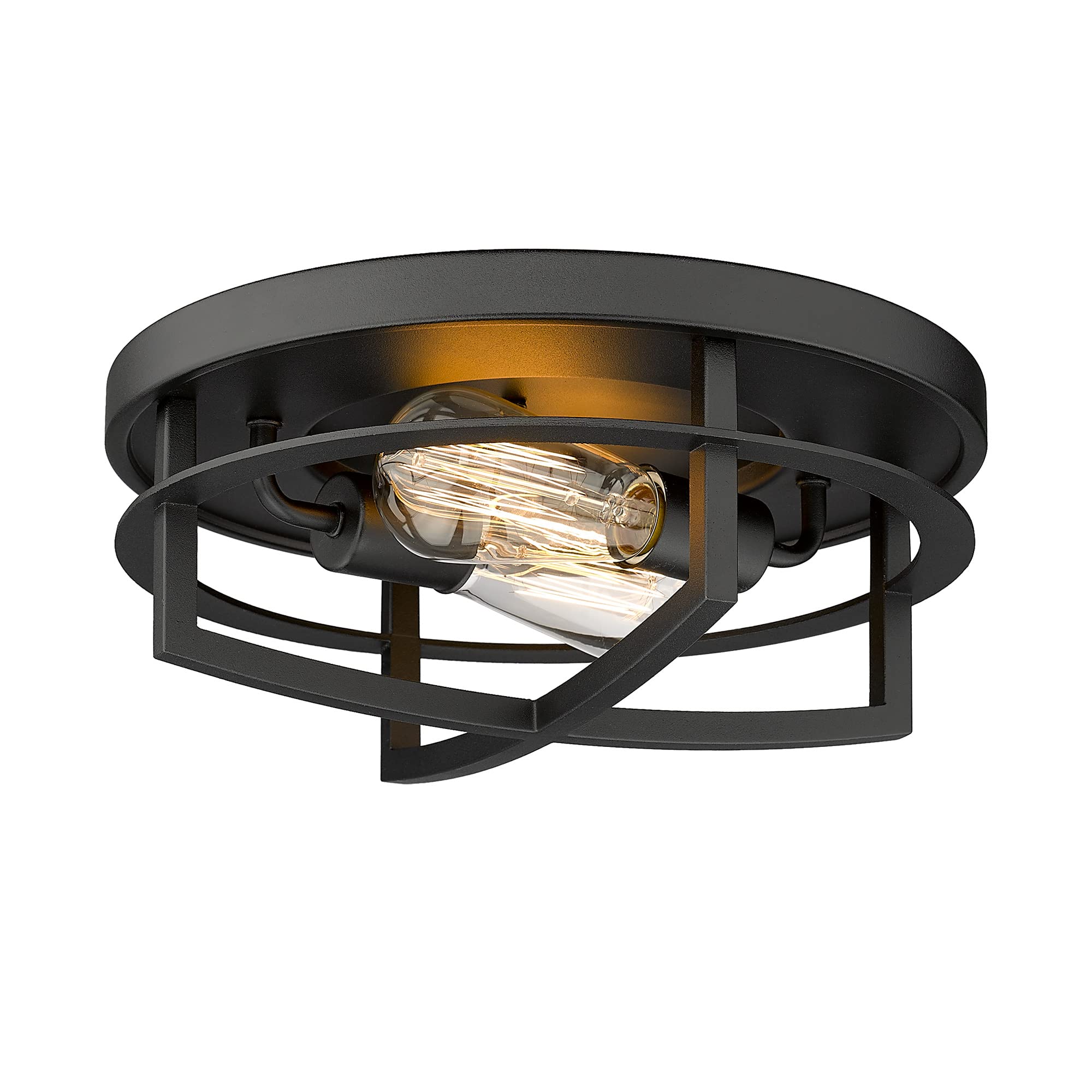 LTMATE LS4FW01-F WH JAZAVA 2 -Light 13-in Matte White Flush Mount Light
