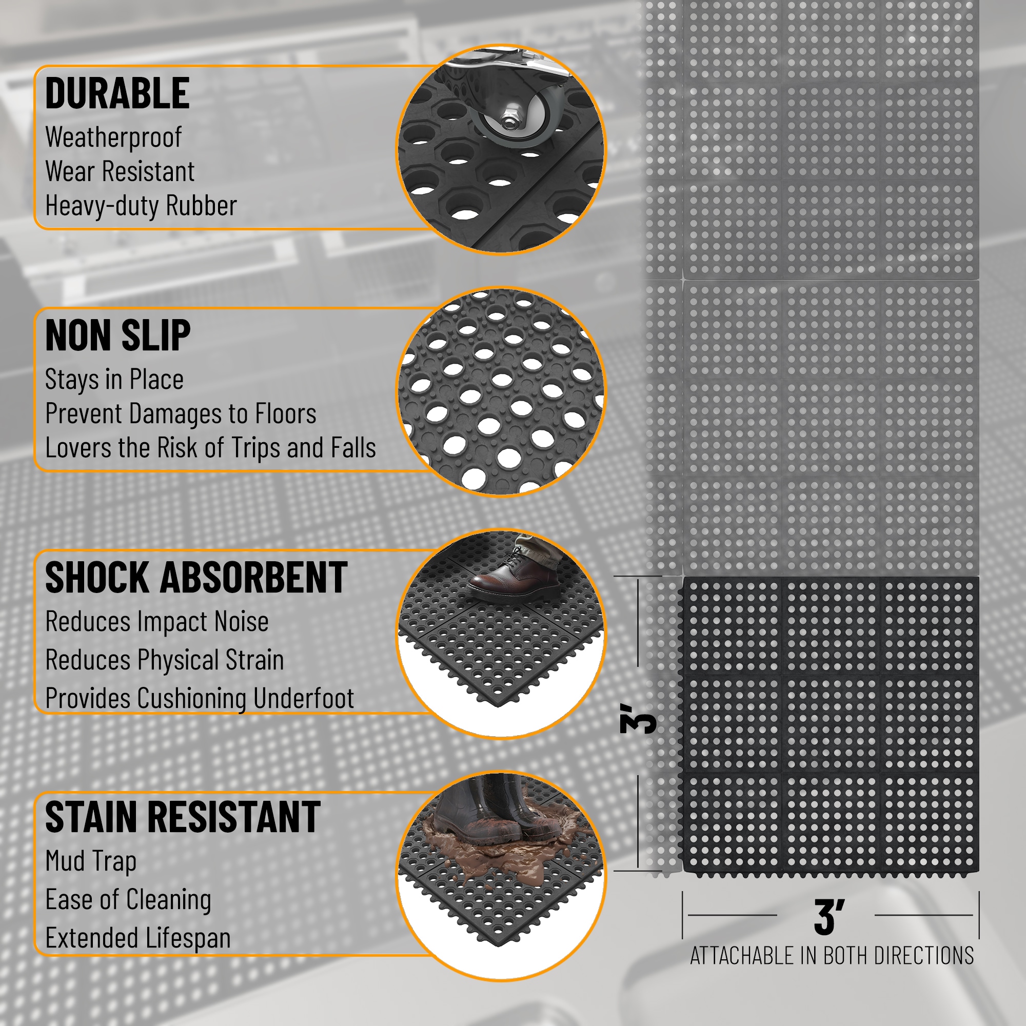 Ottomanson RBR9020-3X3 Mats-Cat - View #3