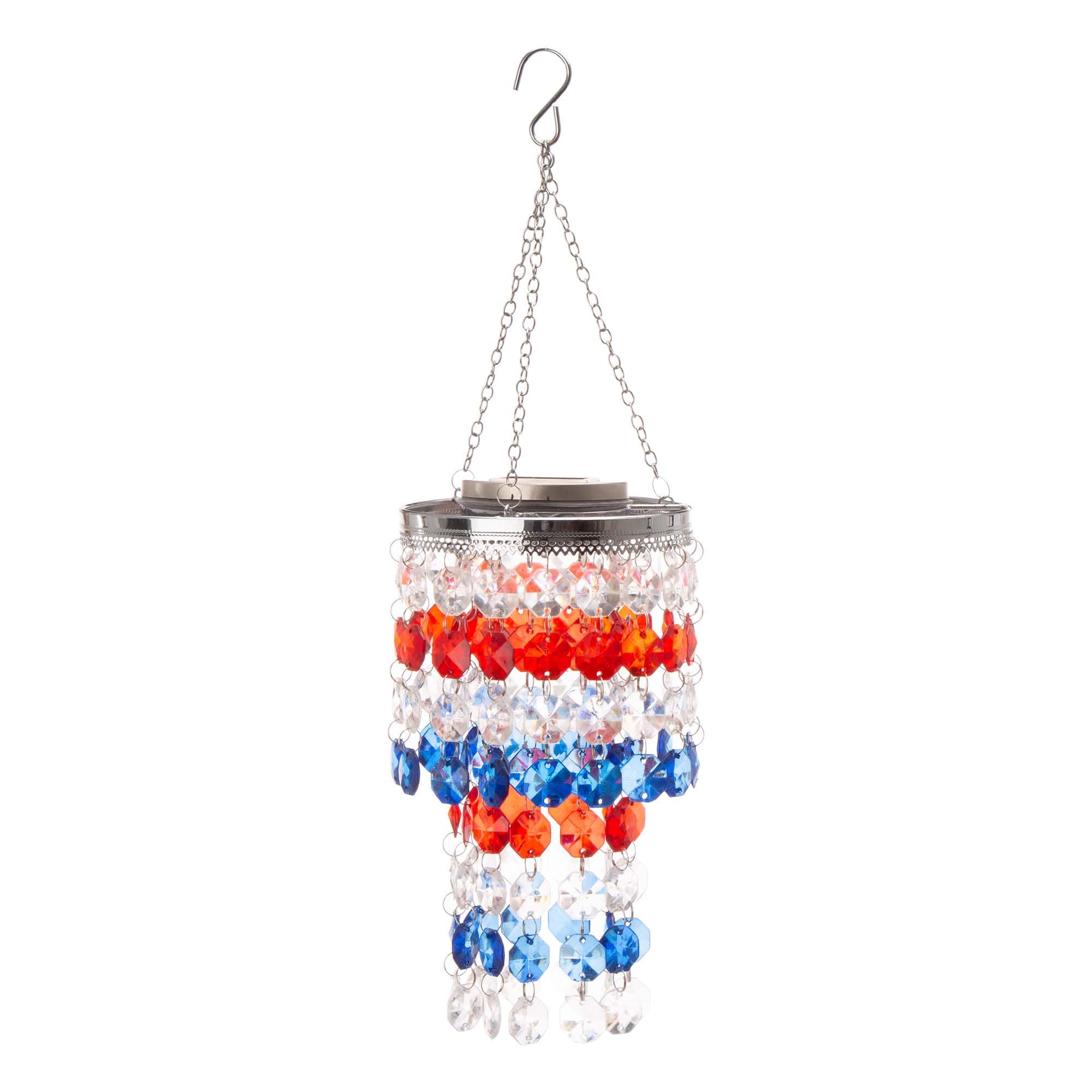 Glitzhome GH2004700017 Acrylic Indoor/Outdoor Hanging decoration Stars 4th of July Decor