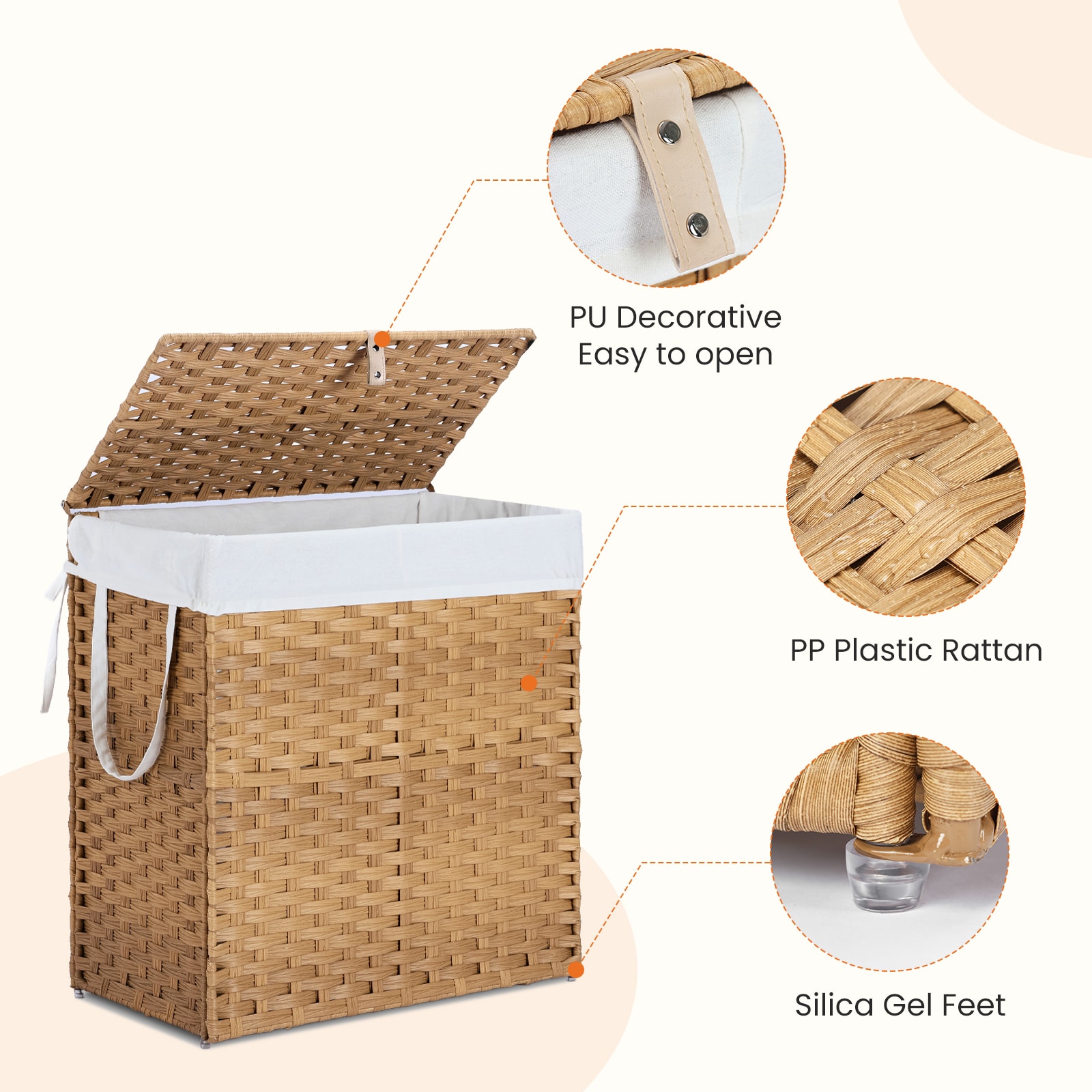 Kahomvis MOCE-QPS4-913 Hamper-Baskets - View #6