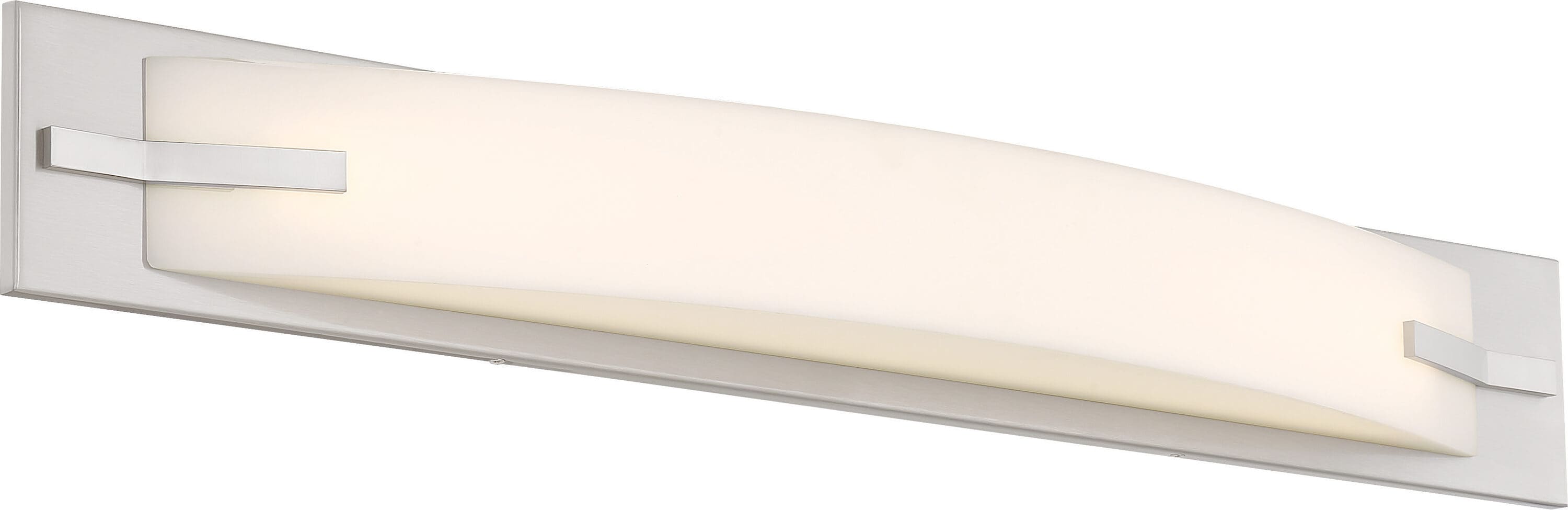 SATCO NUVO 62/1082 Nuvo 31-in 1 -Light Brushed Nickel Integrated LED Transitional Vanity light