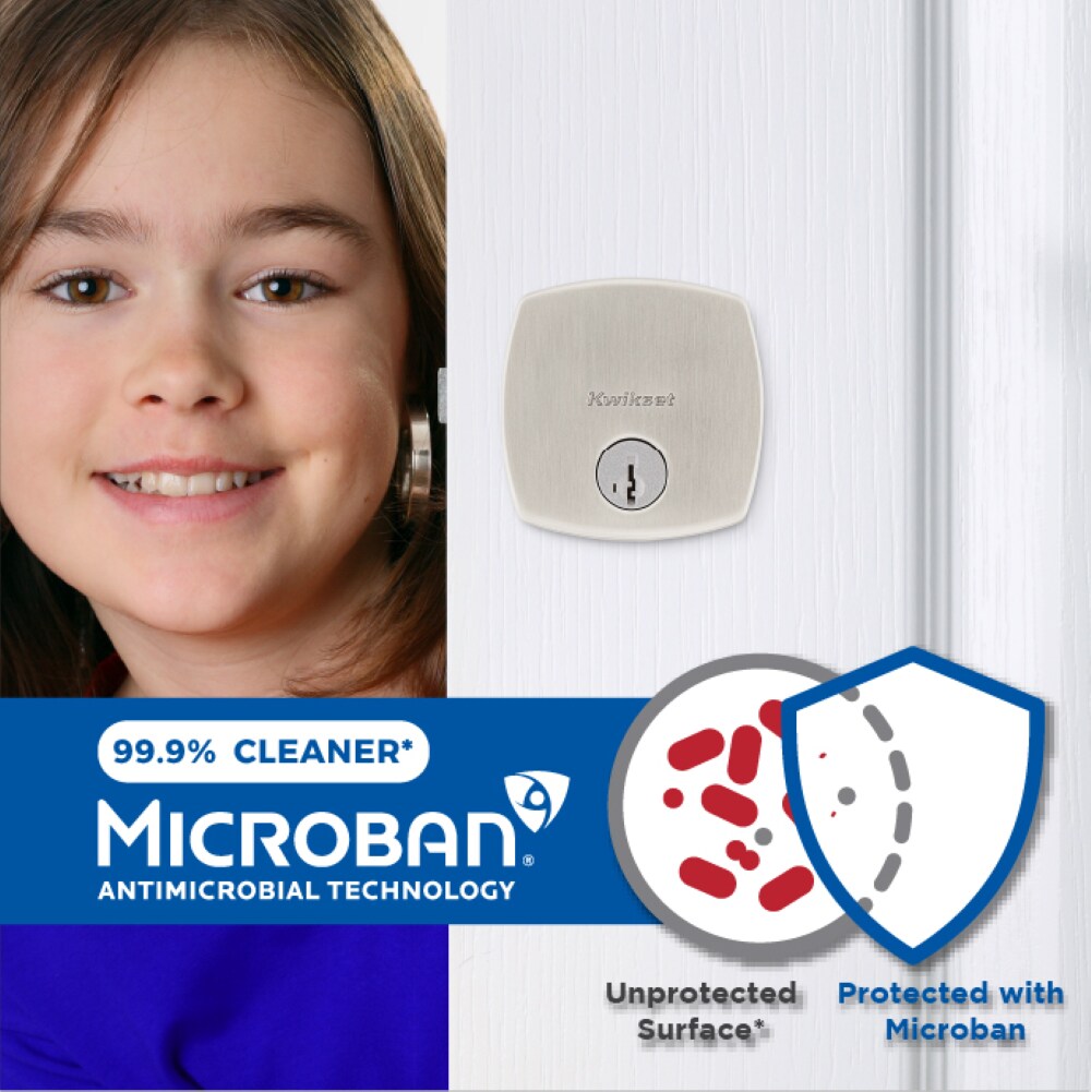 Satin Nickel Single Cylinder Deadbolt Door Lock